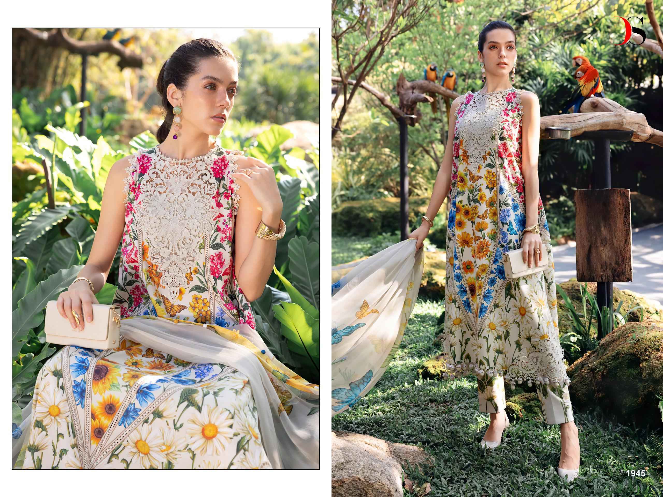 Deepsy Maria B Mprint Vol 6 Cotton Wholesale Dress Material Surat Wholesaler ( 8 pcs Catalogue )