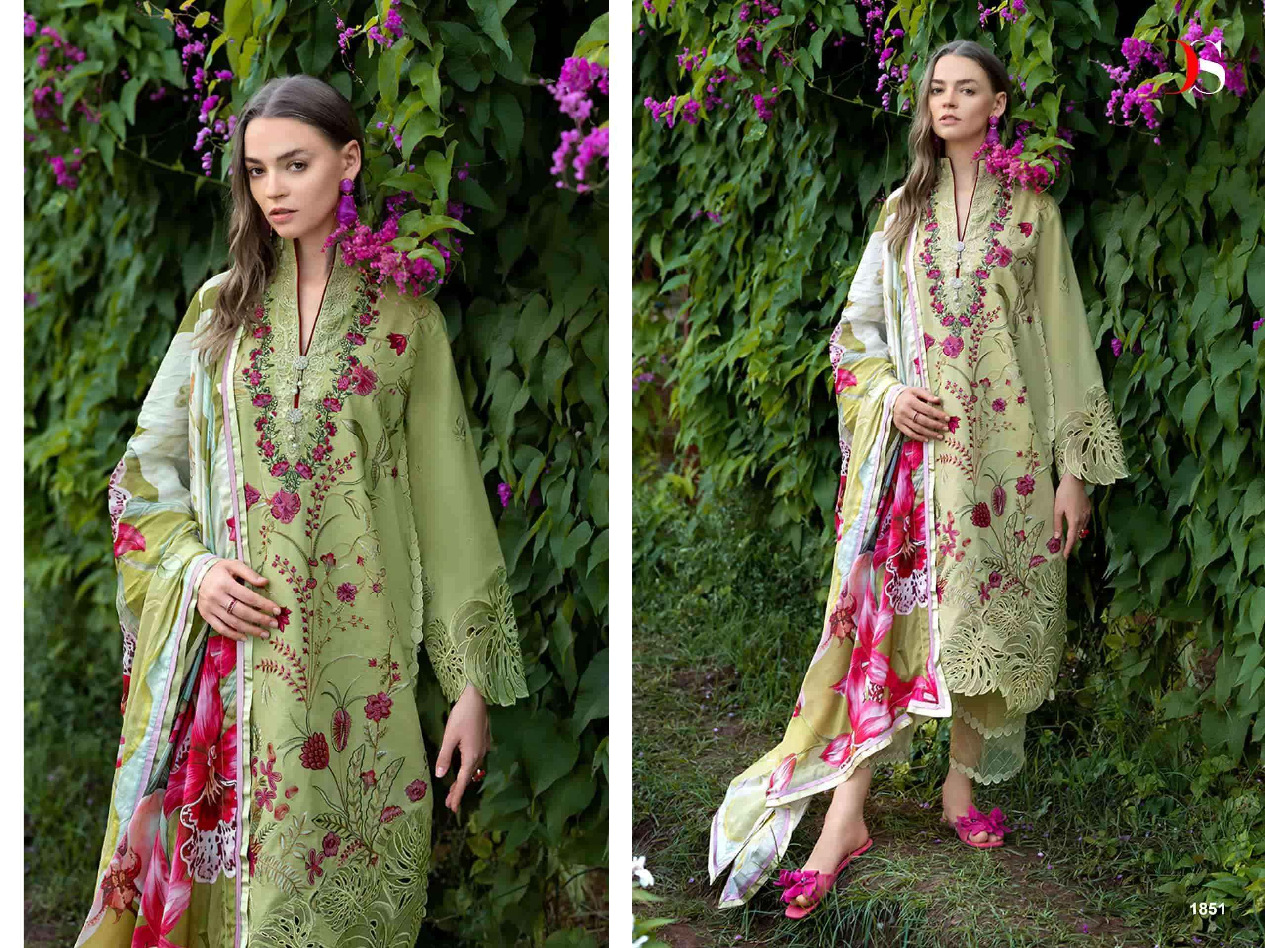 Deepsy Mushq Lawn Vol 3 Pakistani Ladies Suit Wholesale Price ( 6 Pcs Catalogue )