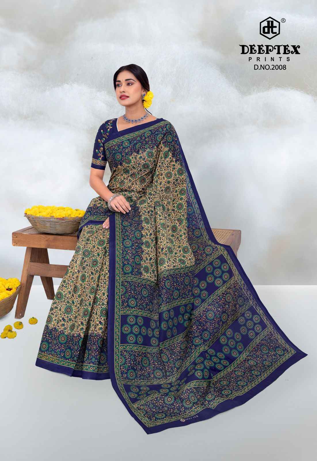 Deeptex Prime Time Vol 20 Cotton Saree Wholesale Online 10 pcs Catalogue
