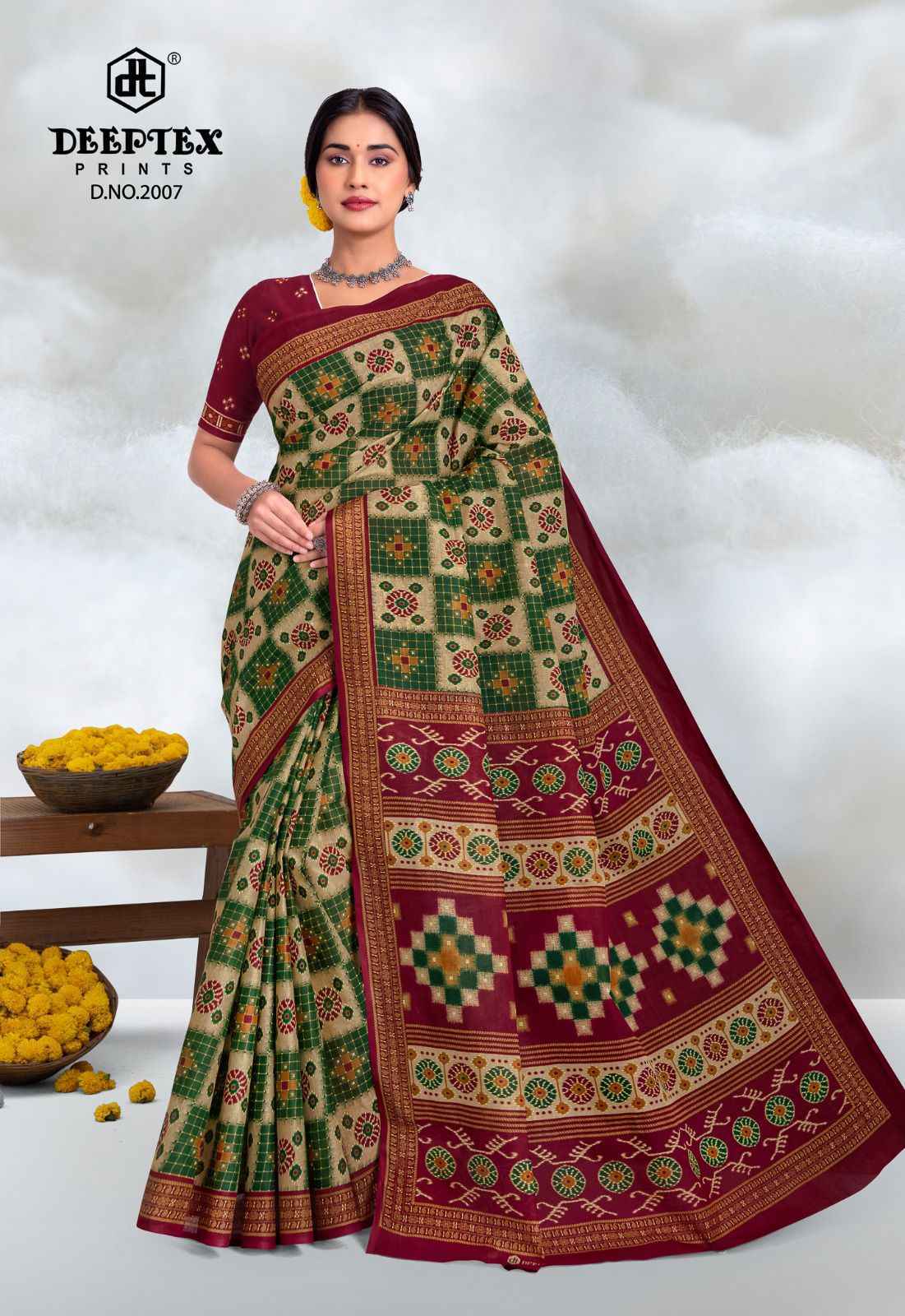 Deeptex Prime Time Vol 20 Cotton Saree Wholesale Online 10 pcs Catalogue