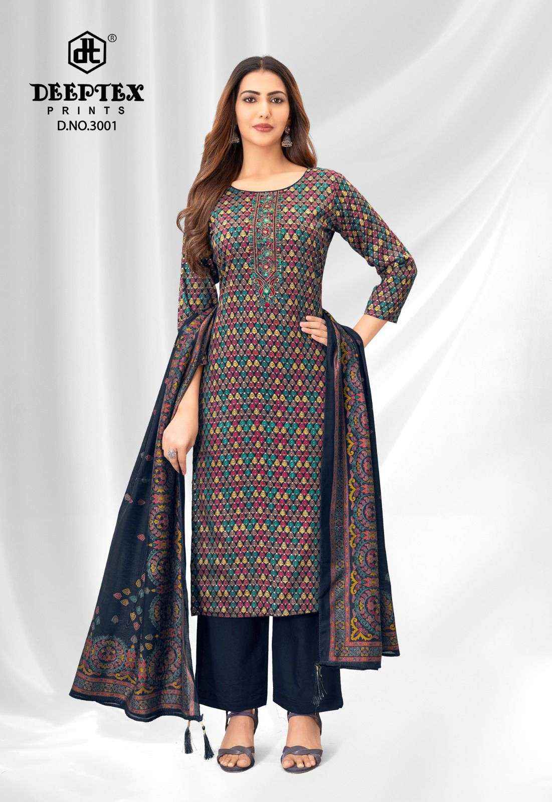 Deeptex Prints Mausami Vol 3 Jam Satin Dress Material Surat Wholesale Textile Market ( 8 Pcs Catalogue )