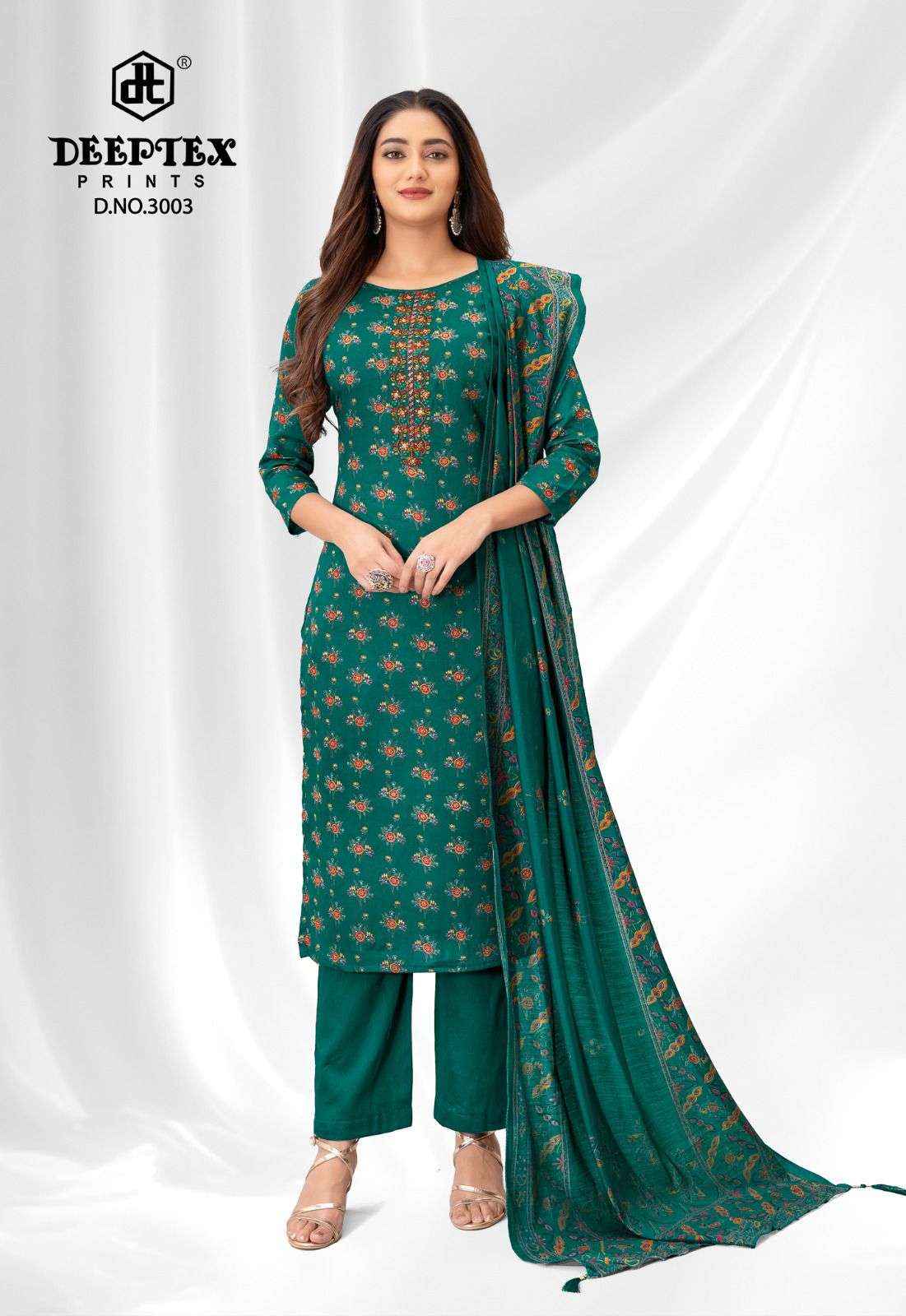 Deeptex Prints Mausami Vol 3 Jam Satin Dress Material Surat Wholesale Textile Market ( 8 Pcs Catalogue )
