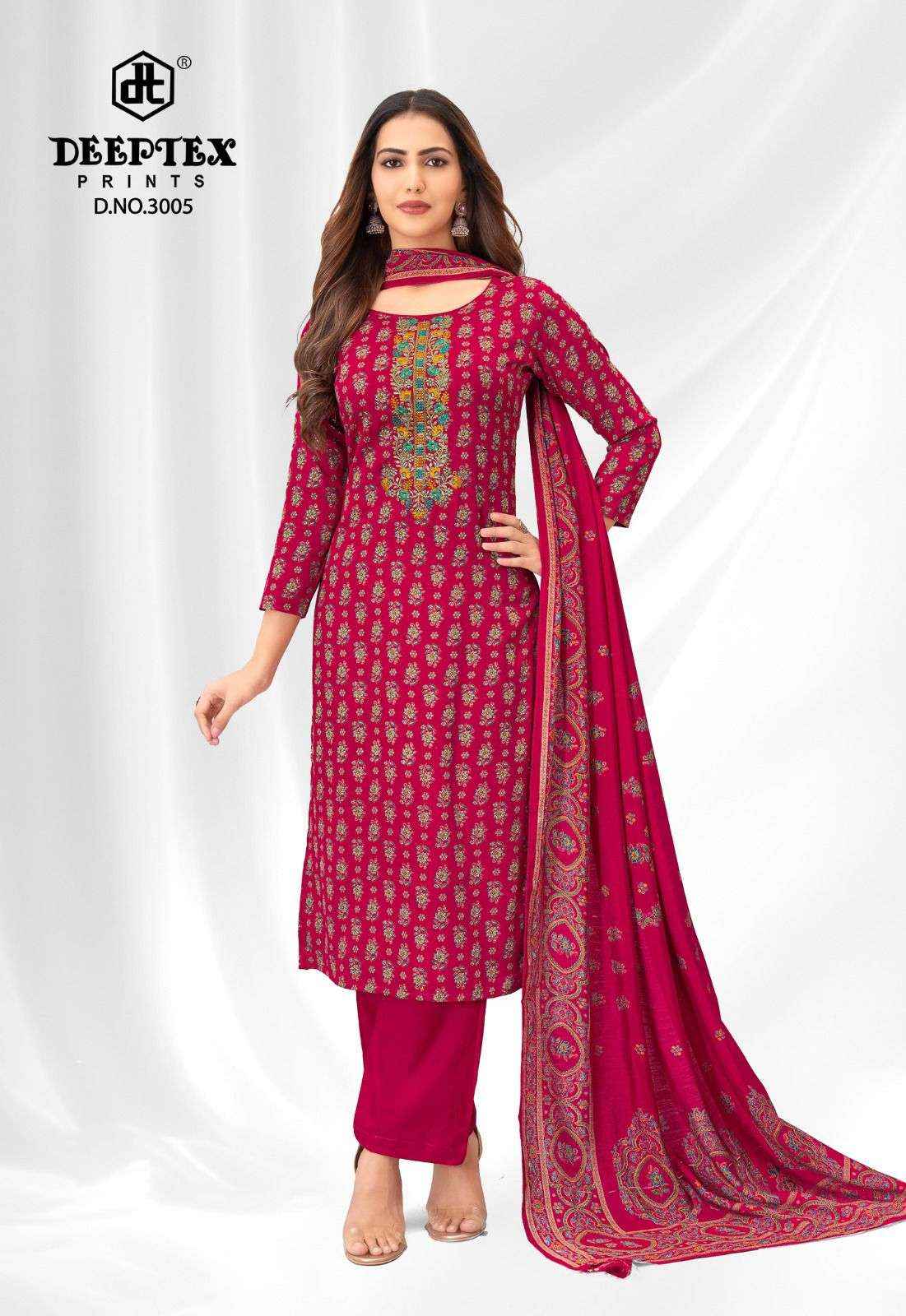 Deeptex Prints Mausami Vol 3 Jam Satin Dress Material Surat Wholesale Textile Market ( 8 Pcs Catalogue )