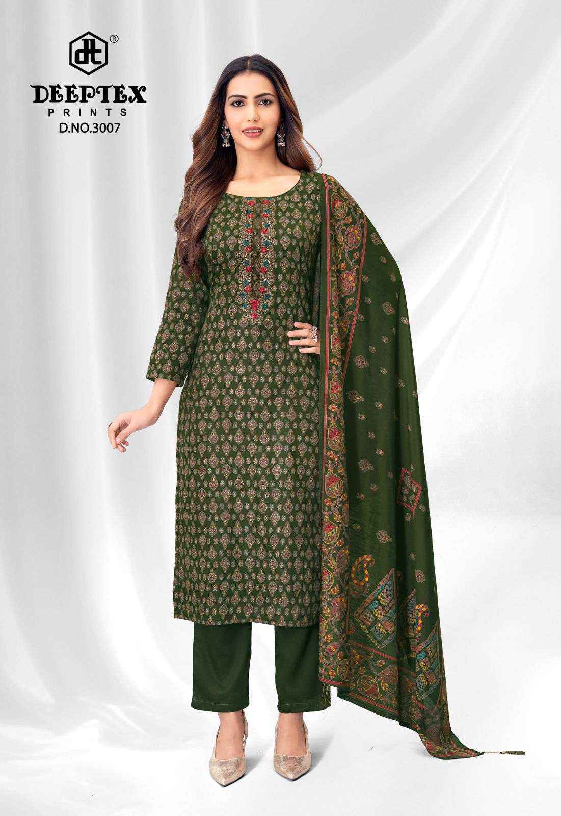 Deeptex Prints Mausami Vol 3 Jam Satin Dress Material Surat Wholesale Textile Market ( 8 Pcs Catalogue )