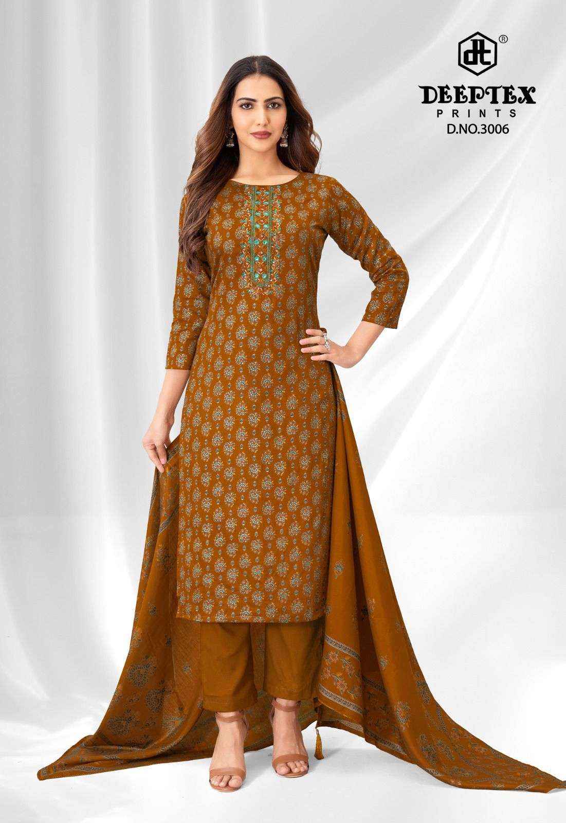 Deeptex Prints Mausami Vol 3 Jam Satin Dress Material Surat Wholesale Textile Market ( 8 Pcs Catalogue )