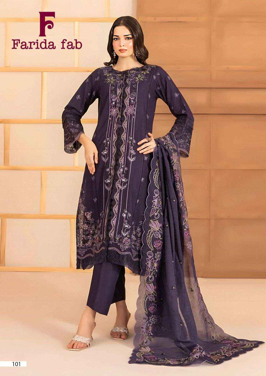 FARIDA FAB BIN SAEED COTTON DIGITAL PRINTS SALWAR SUIT WHOLESALE PRICE ( 6 PCS CATALOGUE )