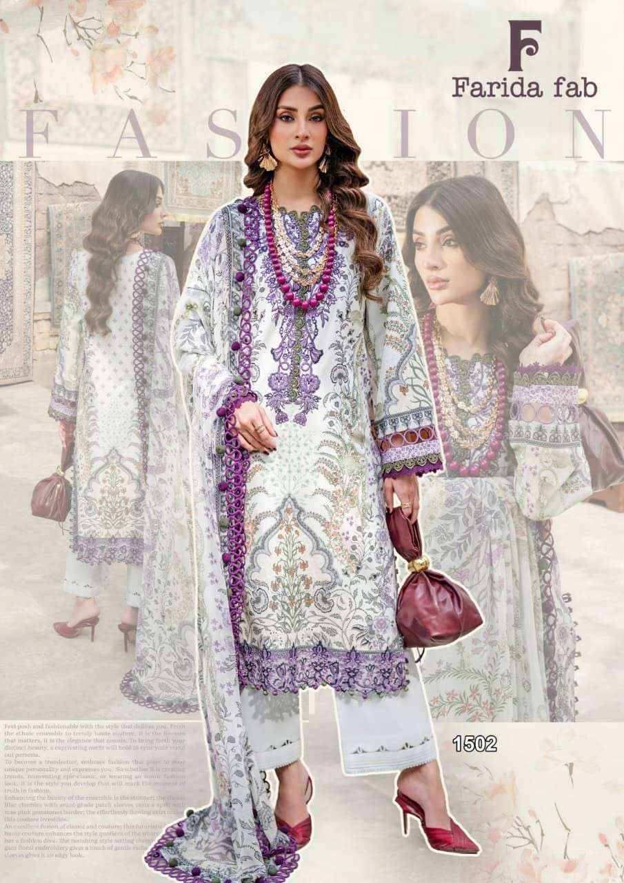 Farida Fab Crimson Vol 15 Cotton Dress Material Wholesale Catalogue ( 6 pcs Catalogue )