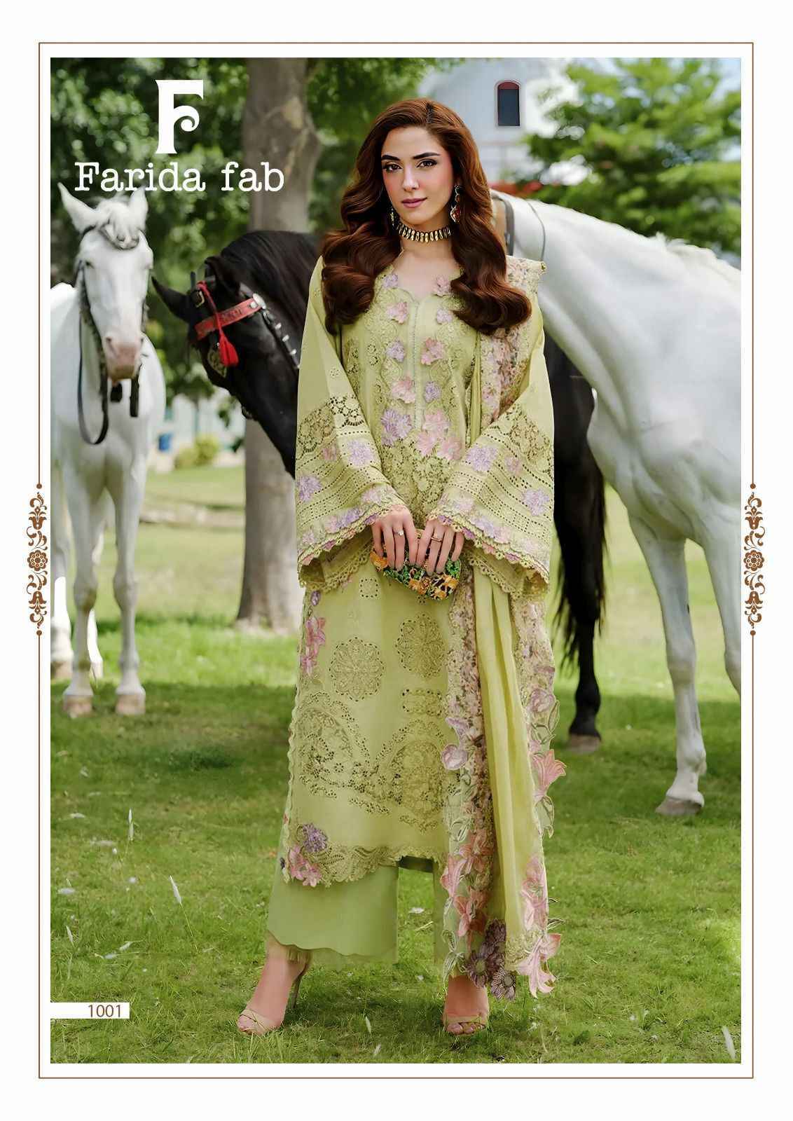 Farida Fab Elaf Premium Readymade Cotton Dress Collection ( 6 Pcs Catalog )