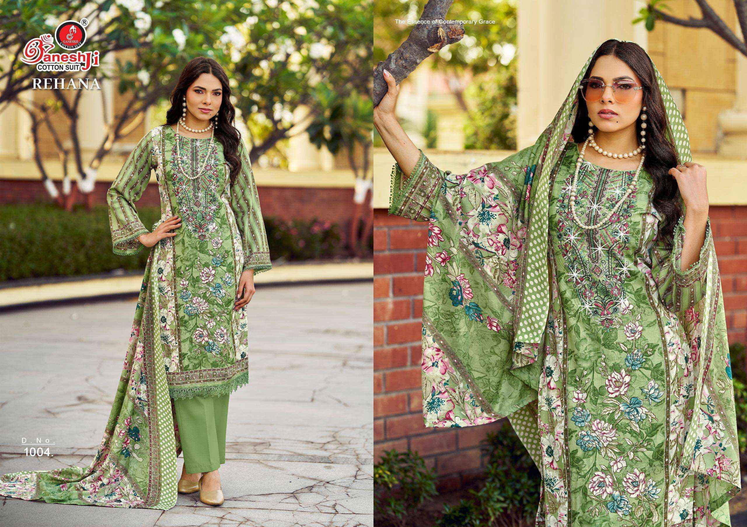 Ganesh ji Rehana Vol 1 Cotton Wholesale Suits 8 pcs Catalogue