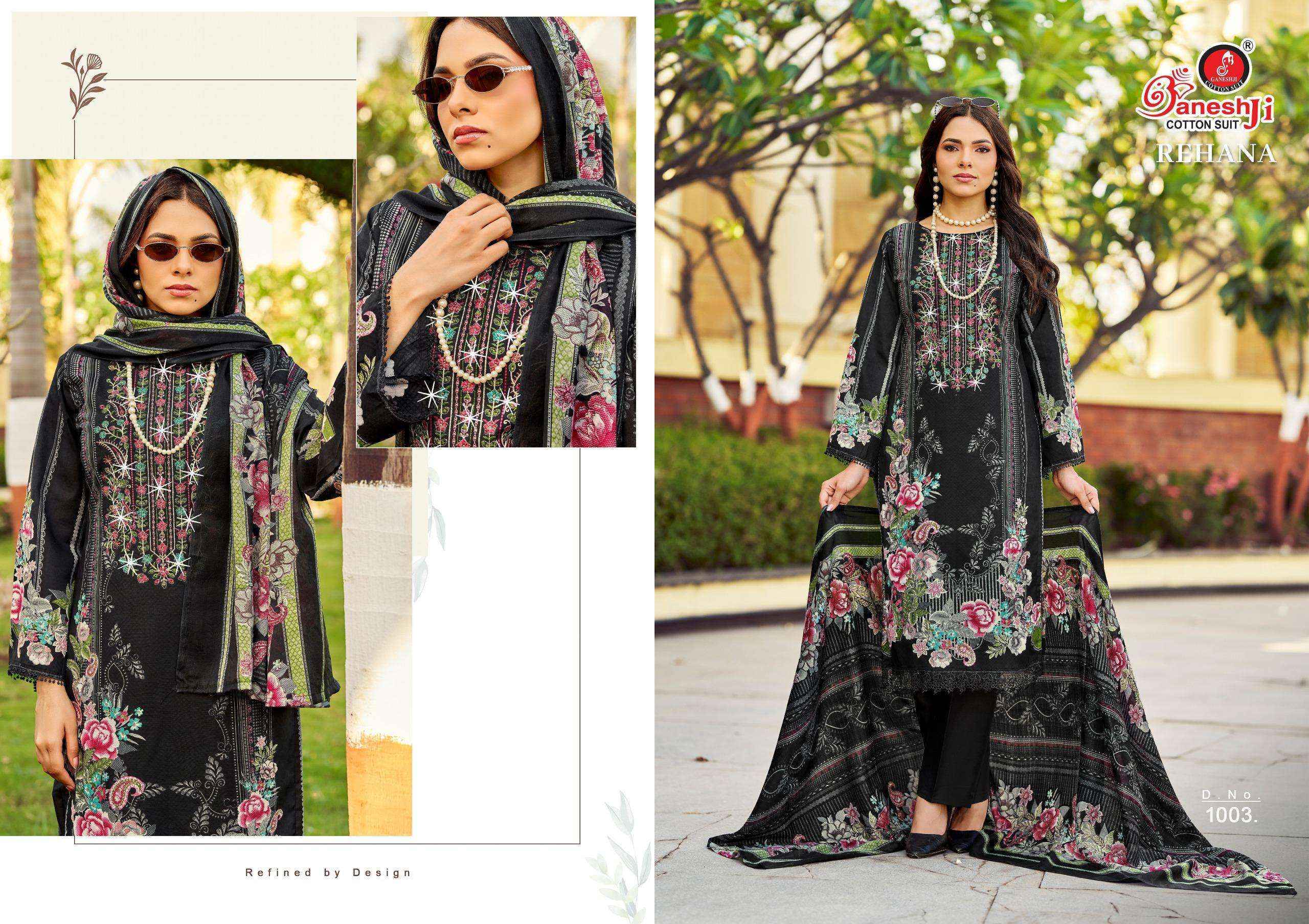 Ganesh ji Rehana Vol 1 Cotton Wholesale Suits 8 pcs Catalogue