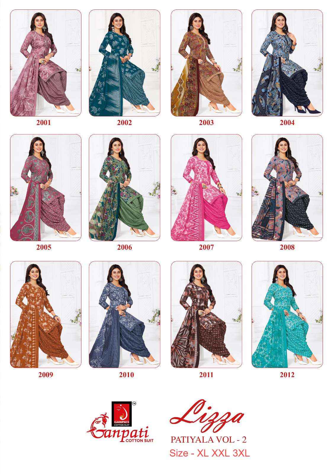 GANPATI LIZZA PATIYALA VOL 2 READY MADE SUIT WHOLESALE PRICE