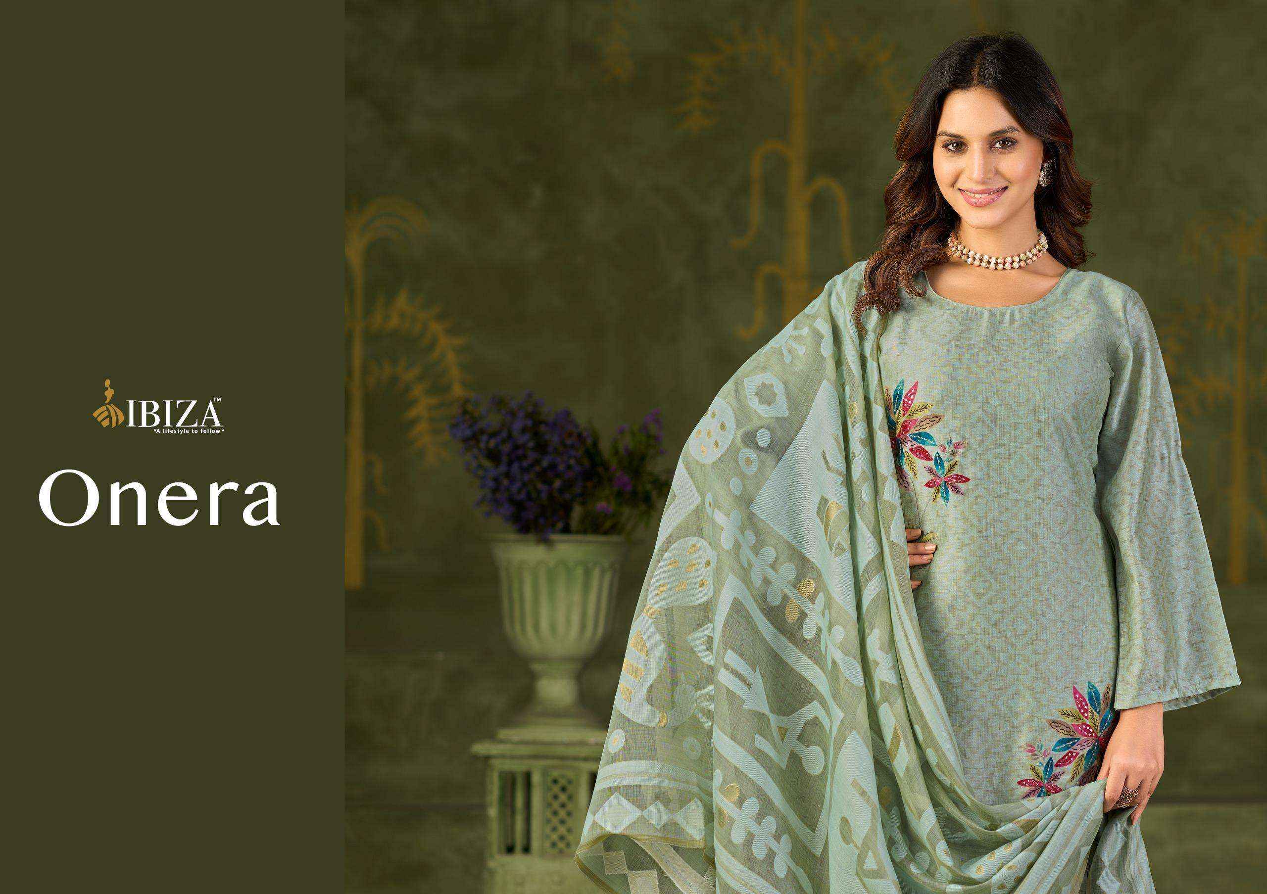 Ibiza Onera Pure Orgenic Cotton Dress Latest Dress Material Wholesale Collection ( 4 Pcs Catalog )