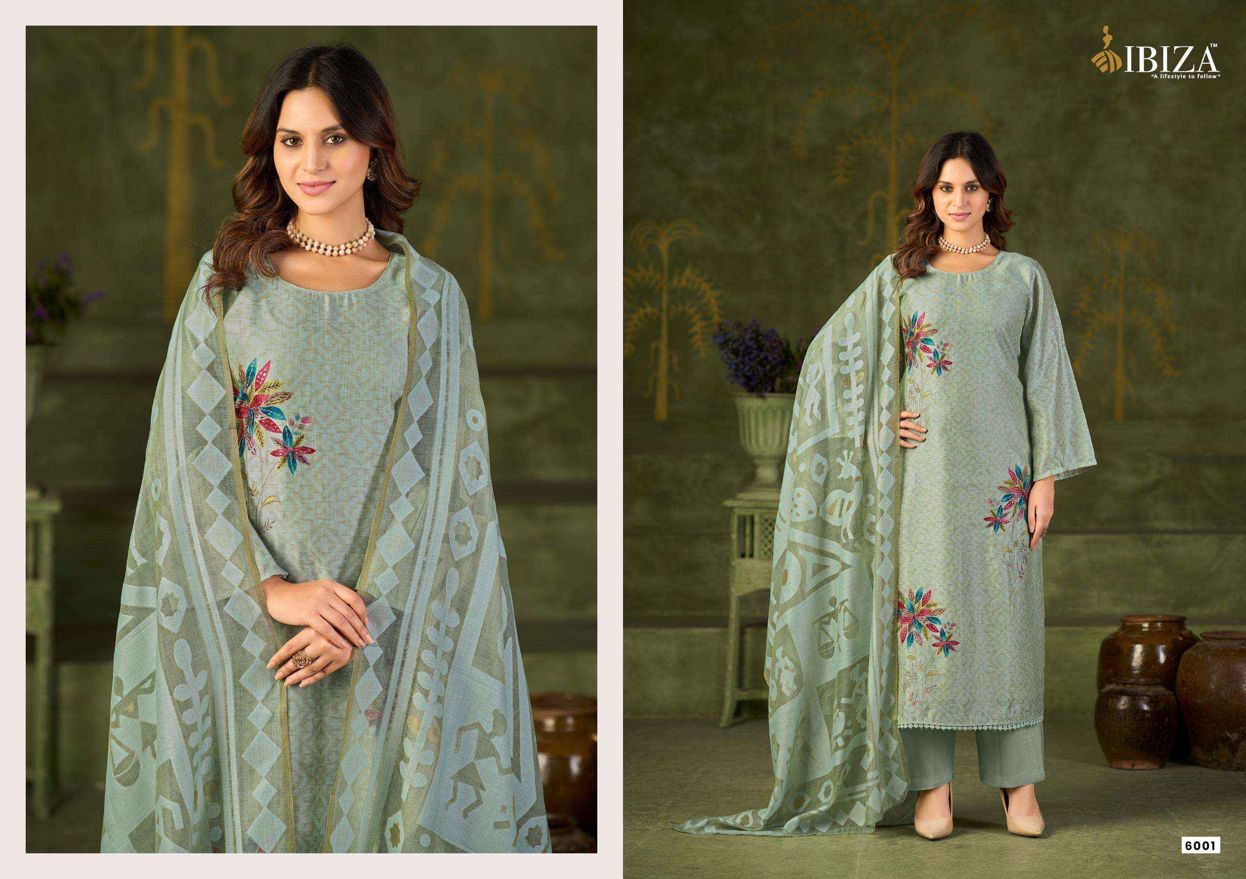 Ibiza Onera Pure Orgenic Cotton Dress Latest Dress Material Wholesale Collection ( 4 Pcs Catalog )