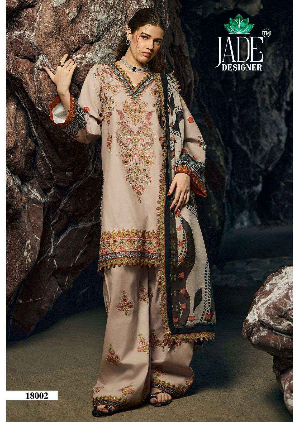 Jade Crimsons Vol 18 Cambric Cotton Pakistani Printed Wholesale Price ( 6 pc Catalogue )