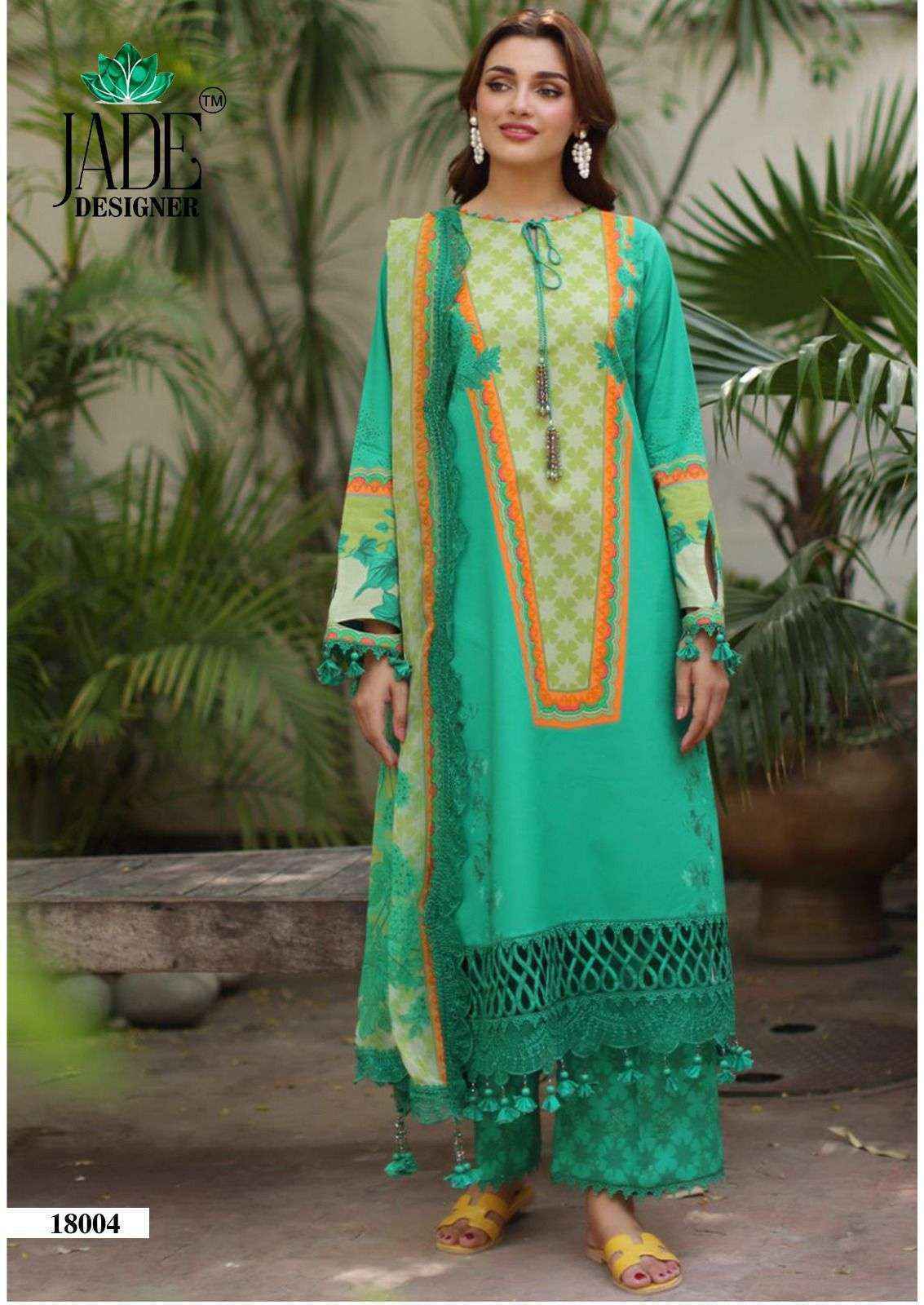 Jade Crimsons Vol 18 Cambric Cotton Pakistani Printed Wholesale Price ( 6 pc Catalogue )