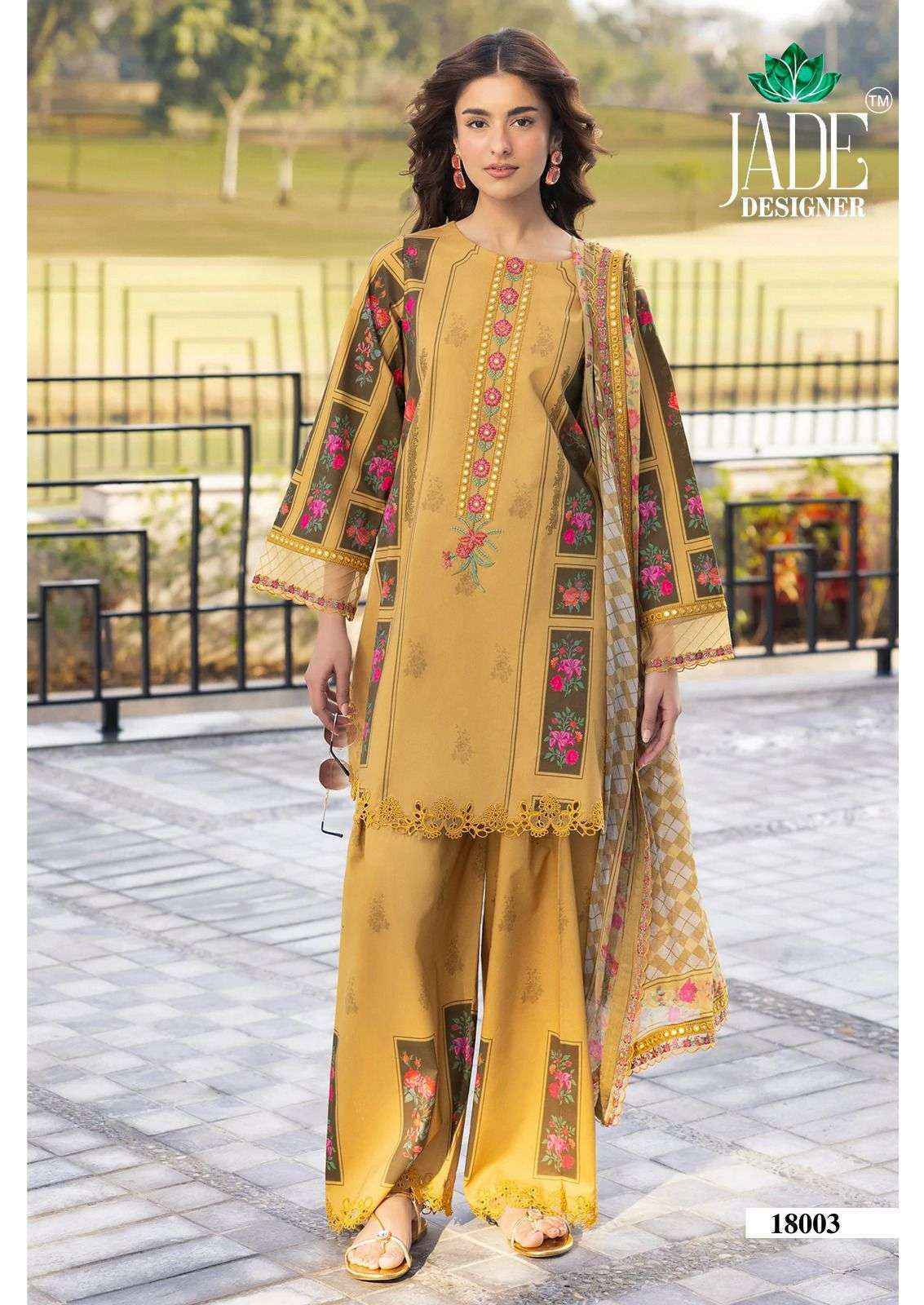 Jade Crimsons Vol 18 Cambric Cotton Pakistani Printed Wholesale Price ( 6 pc Catalogue )
