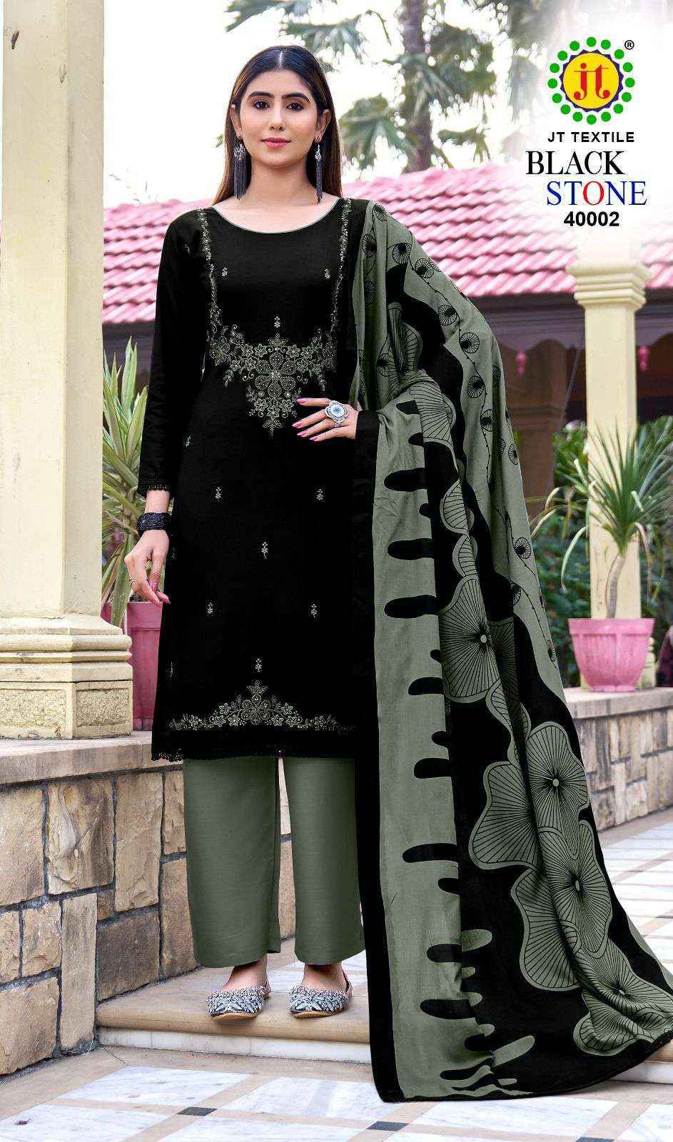 Jt Black Stone Vol 40 Rayon Dress Material Wholesale price ( 5 pcs Catalogue )