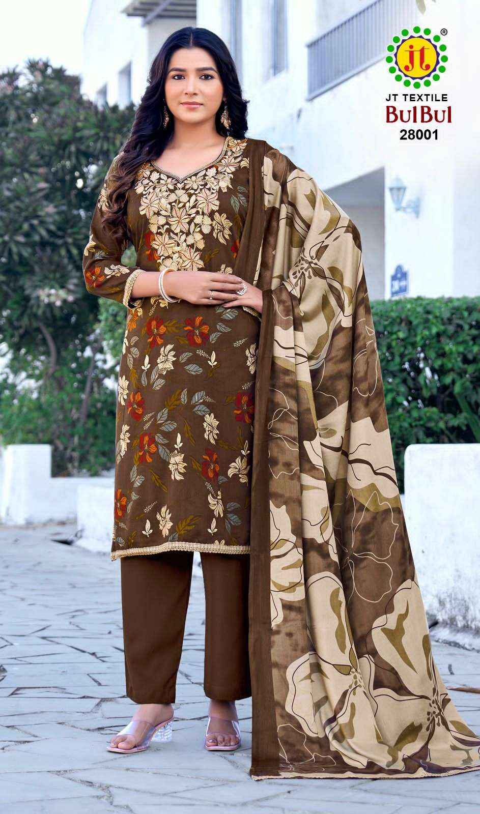 Jt Bulbul Vol 28 Rayon Suit Wholesale Price