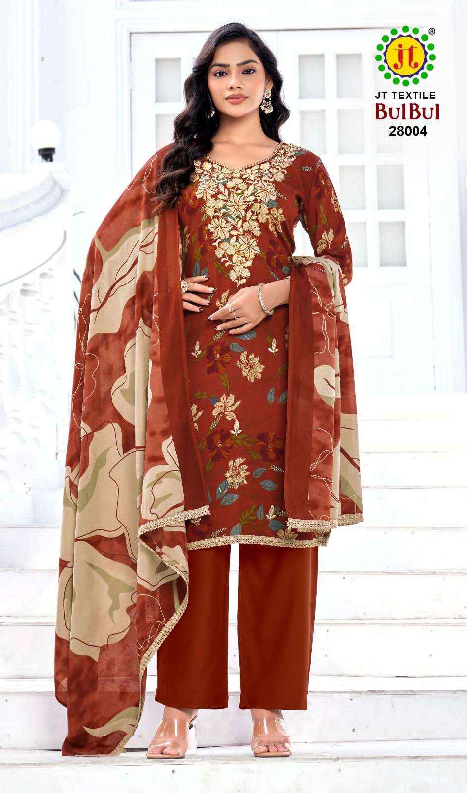Jt Bulbul Vol 28 Rayon Suit Wholesale Price