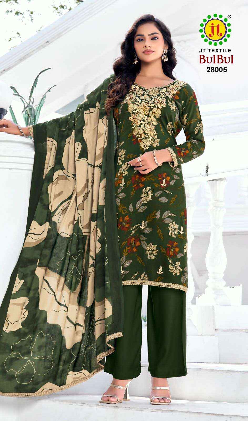Jt Bulbul Vol 28 Rayon Suit Wholesale Price