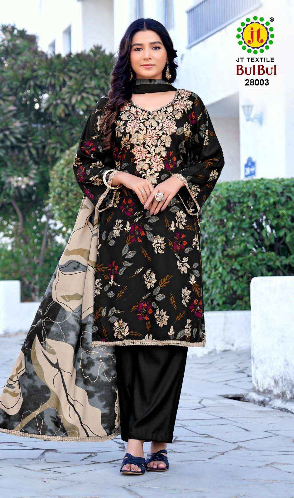 Jt Bulbul Vol 28 Rayon Suit Wholesale Price