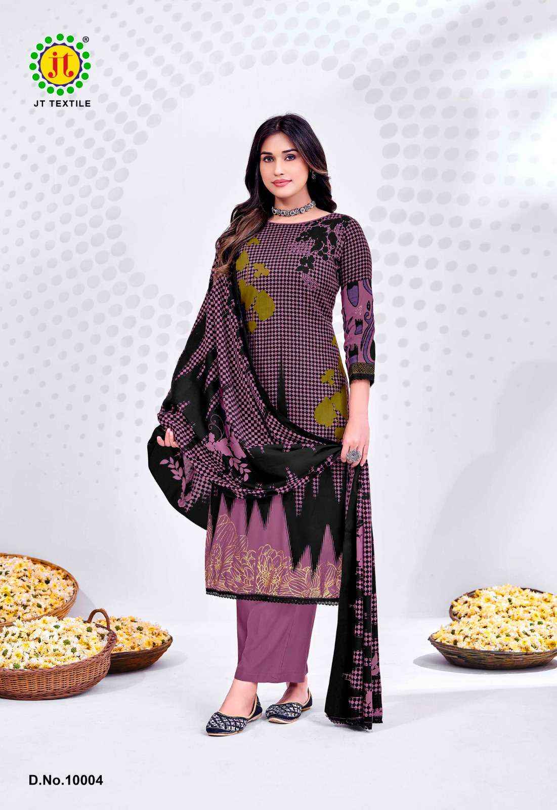 JT Nigaar Vol 10 Rayon Dress Material Wholesale Price 5 Pcs catalogue