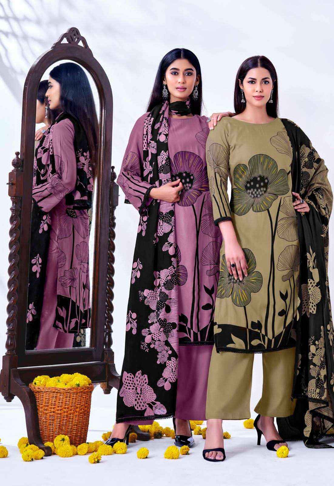 Jt Nigaar Vol 8 Exclusive Designs Rayon Dress Collection ( 5 Pcs Catalog )