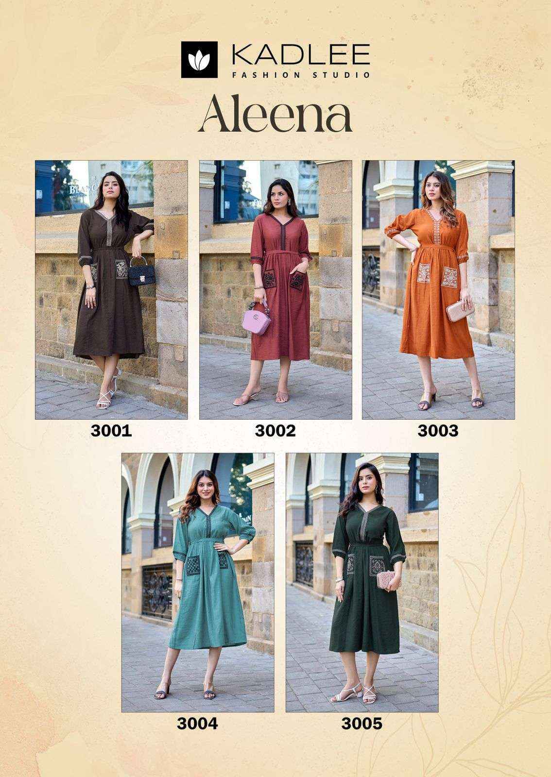 Kadlee Aleena Viscose Gown Collection ( 5 Pcs Catalog )