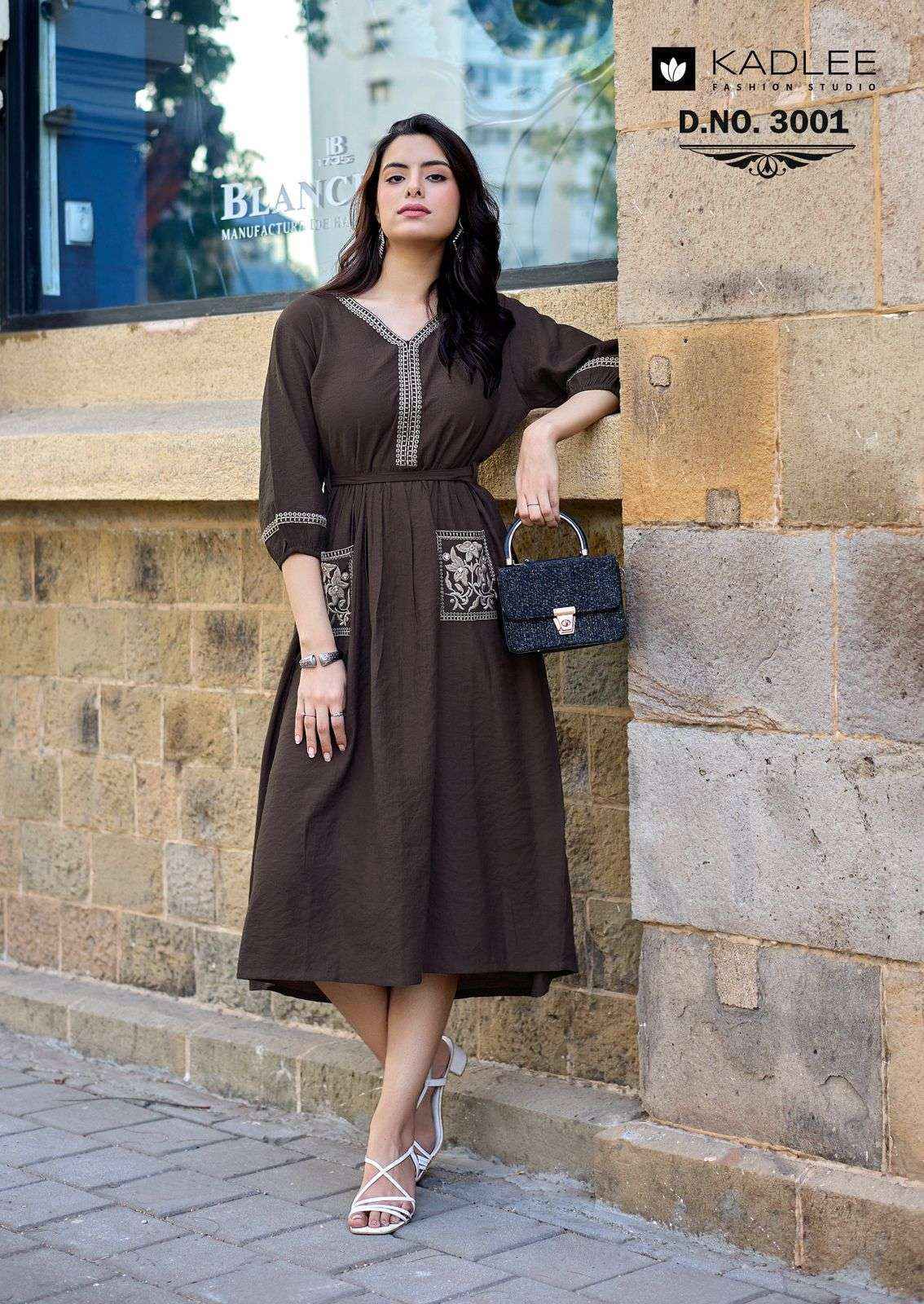 Kadlee Aleena Viscose Gown Collection ( 5 Pcs Catalog )
