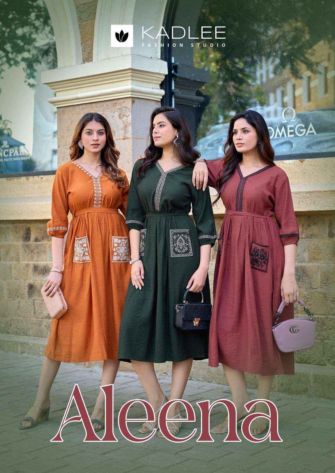 Kadlee Aleena Viscose Gown Collection ( 5 Pcs Catalog )