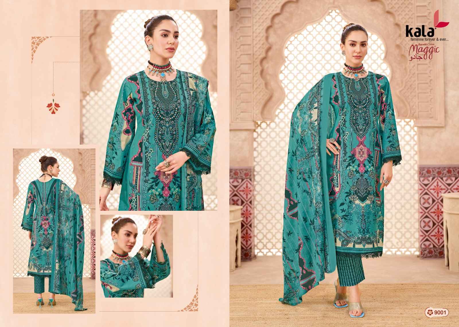 Kala Maggic Vol-24 Karachi Dress Material Wholesale Price 12 Pcs Catalogue