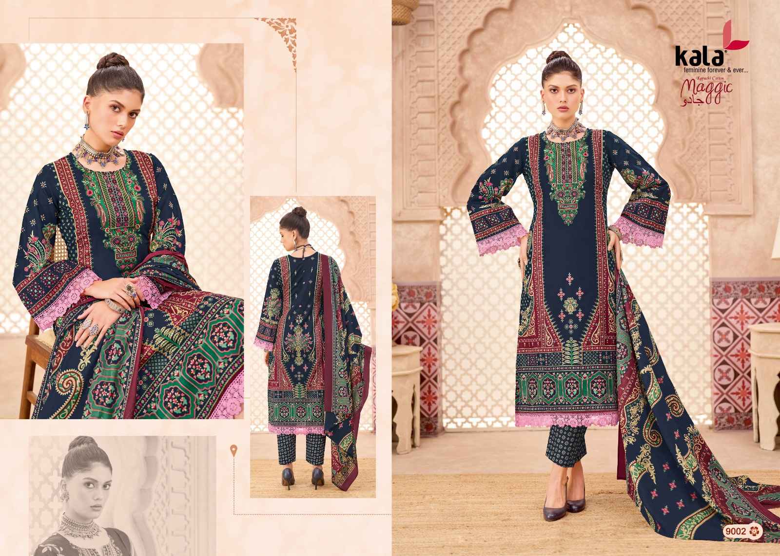 Kala Maggic Vol-24 Karachi Dress Material Wholesale Price 12 Pcs Catalogue