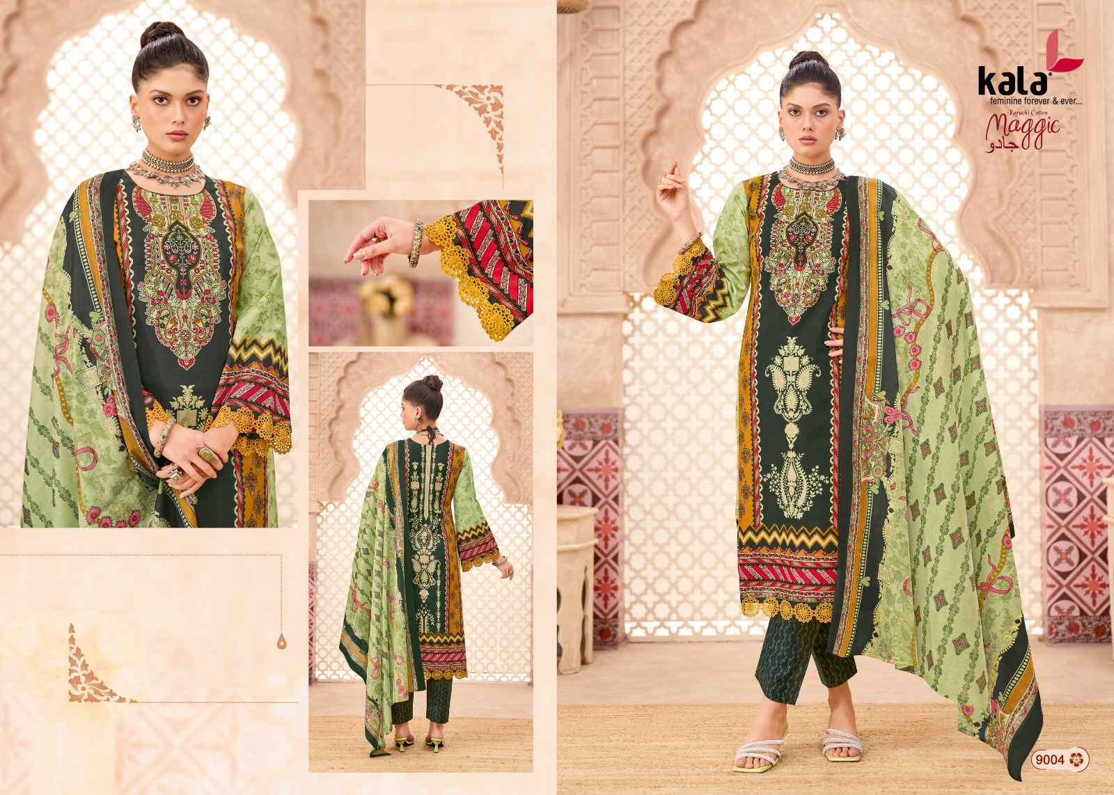 Kala Maggic Vol-24 Karachi Dress Material Wholesale Price 12 Pcs Catalogue