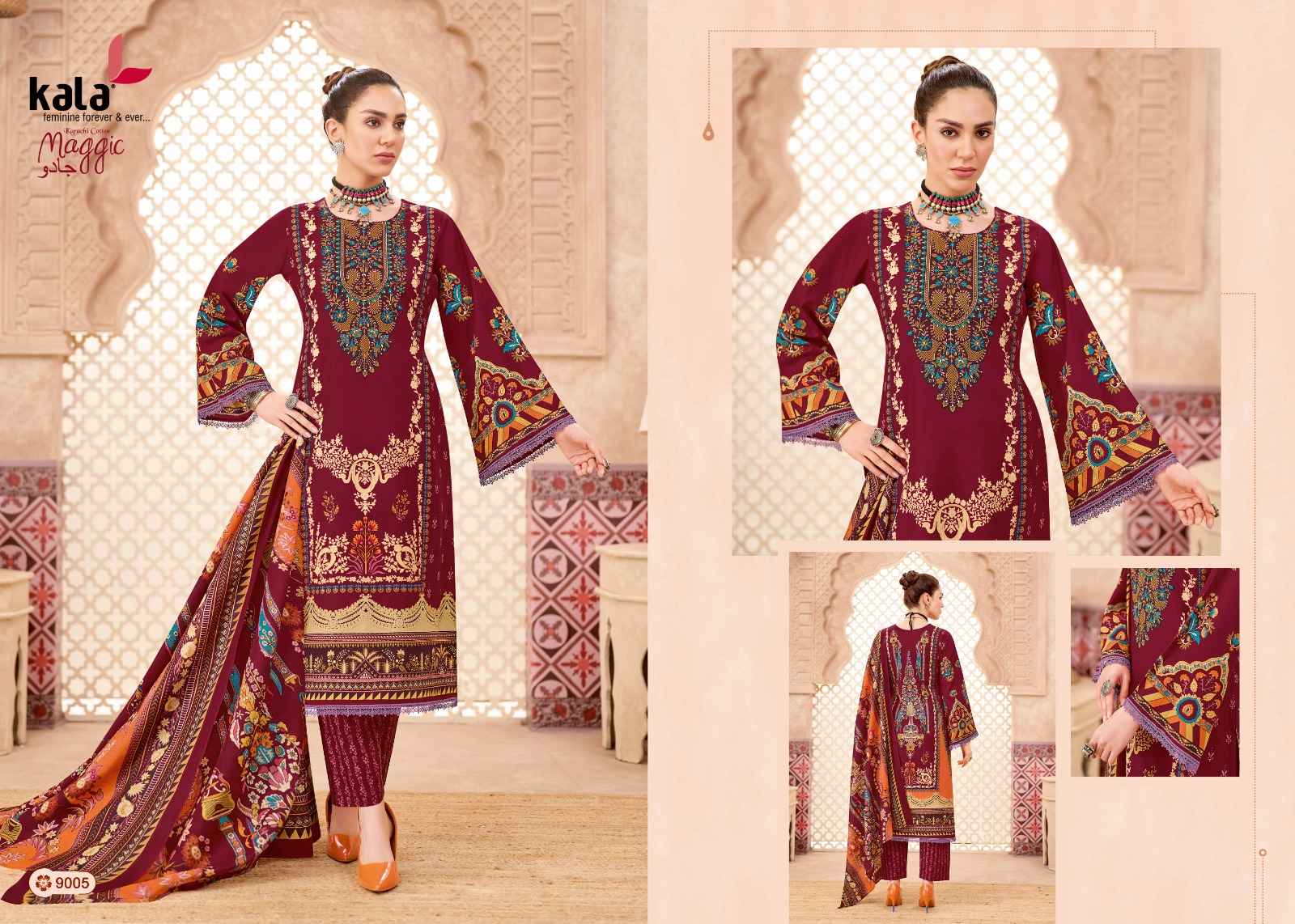 Kala Maggic Vol-24 Karachi Dress Material Wholesale Price 12 Pcs Catalogue