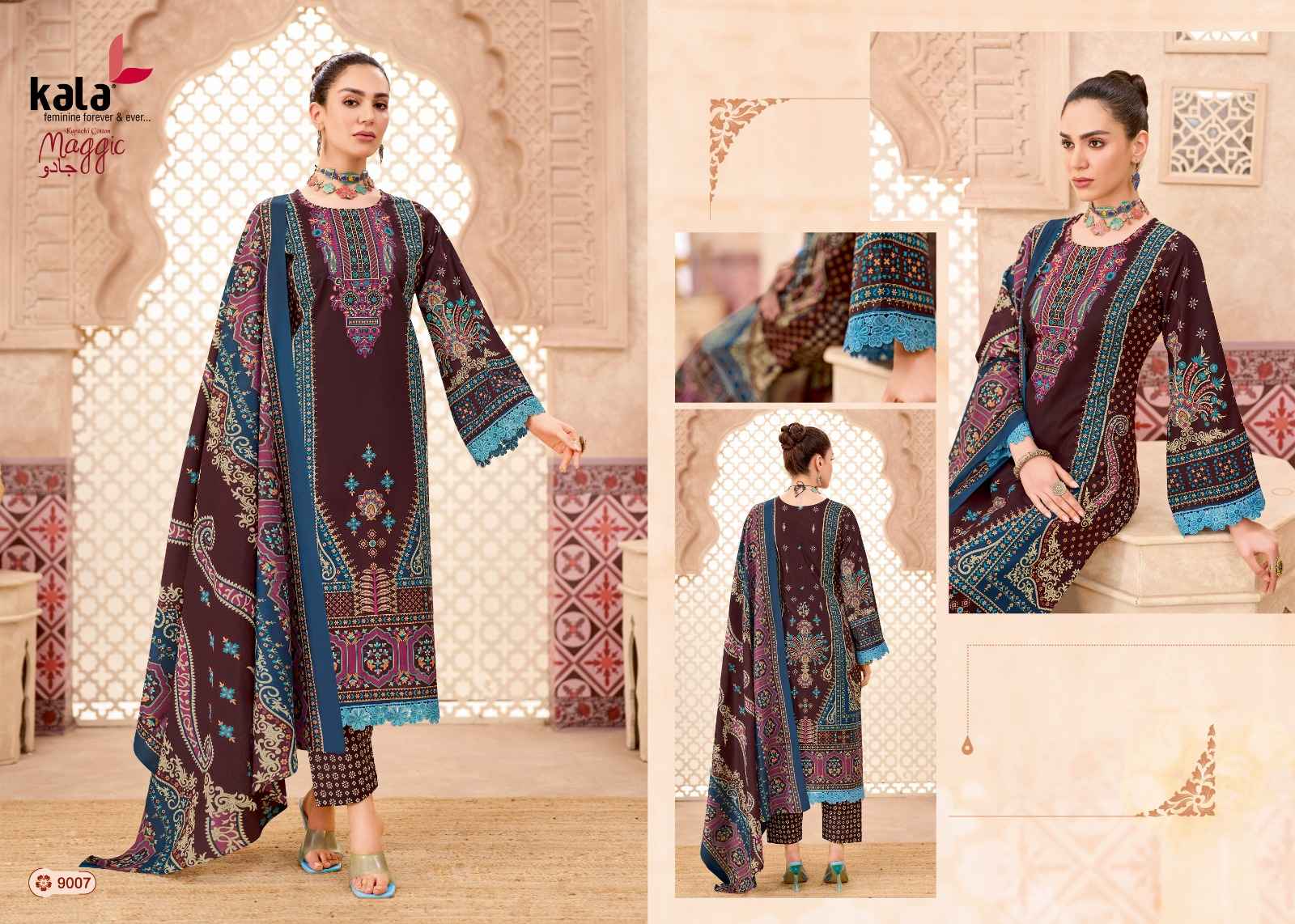 Kala Maggic Vol-24 Karachi Dress Material Wholesale Price 12 Pcs Catalogue
