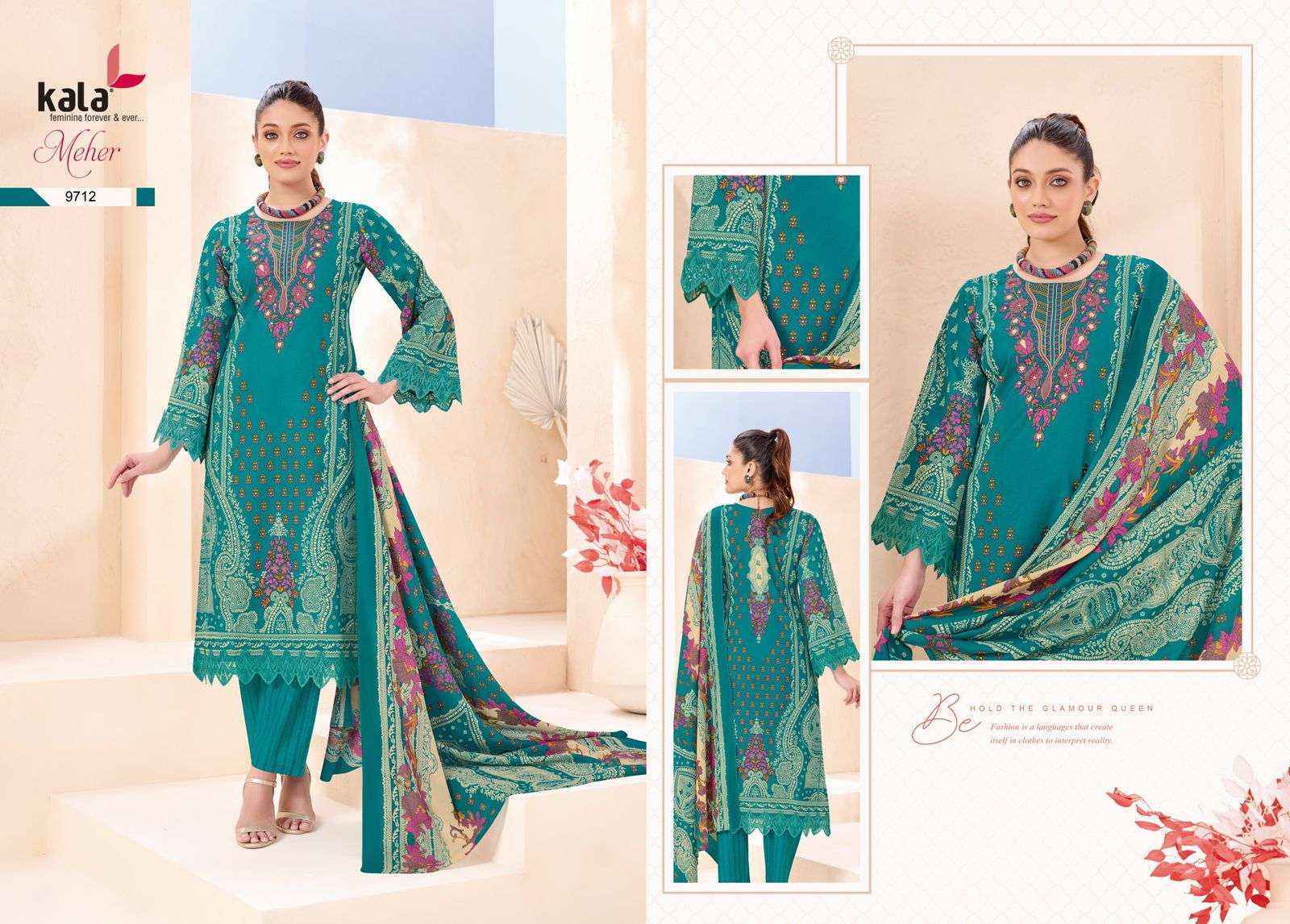 Kala Meher Vol 12 Cotton Dress Material Wholesale Rate ( 12 Pcs Catalog )