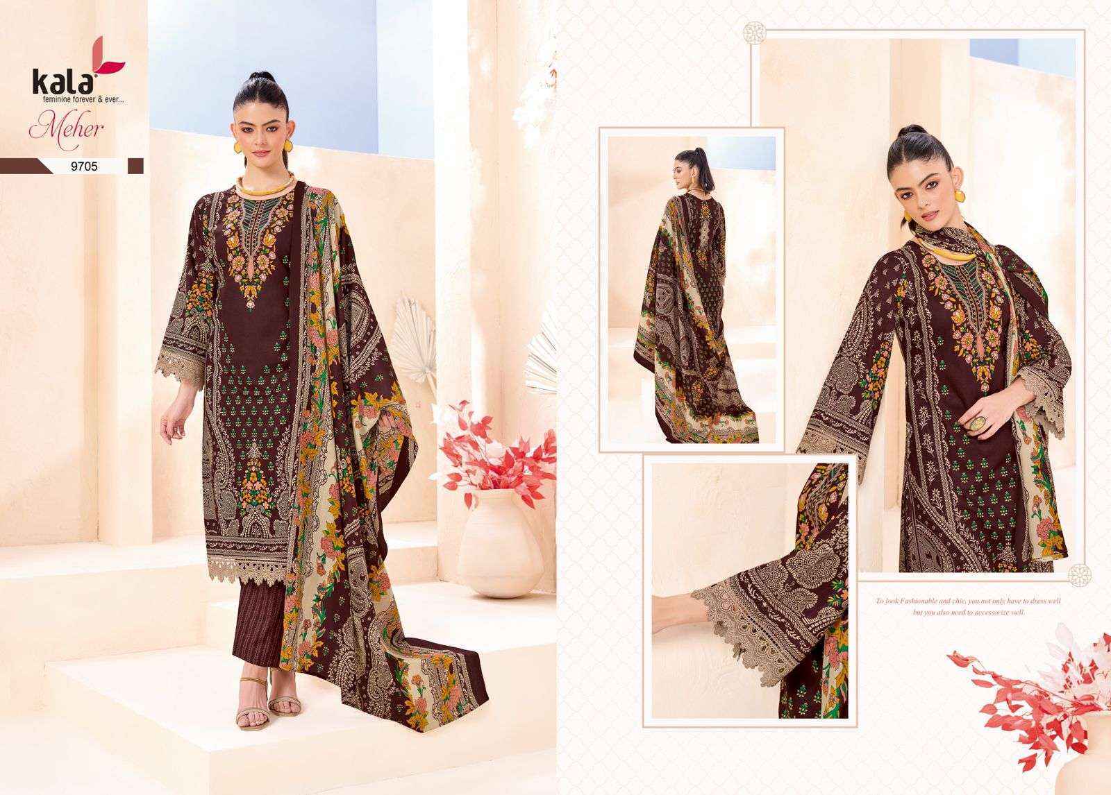 Kala Meher Vol 12 Cotton Dress Material Wholesale Rate ( 12 Pcs Catalog )