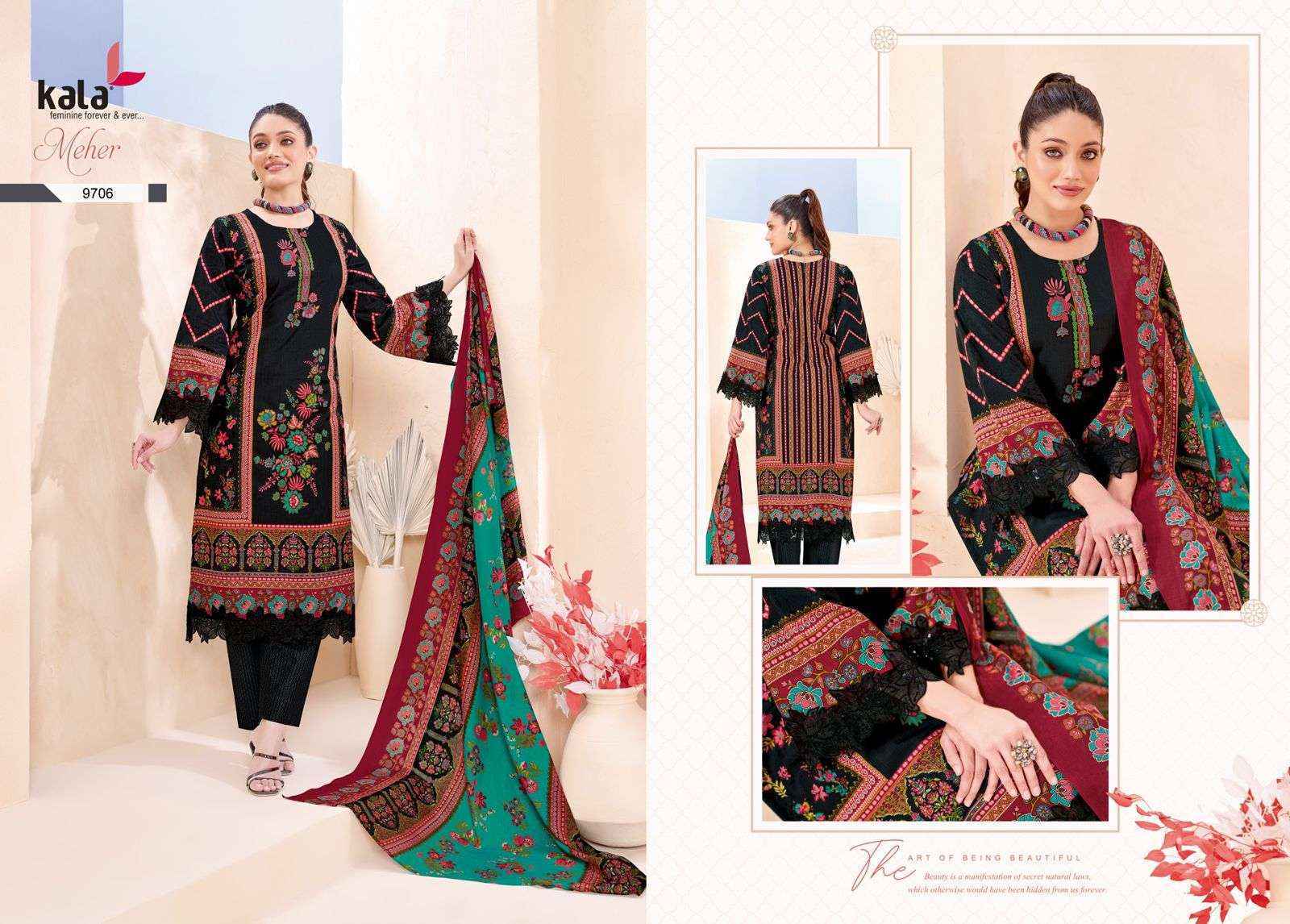 Kala Meher Vol 12 Cotton Dress Material Wholesale Rate ( 12 Pcs Catalog )
