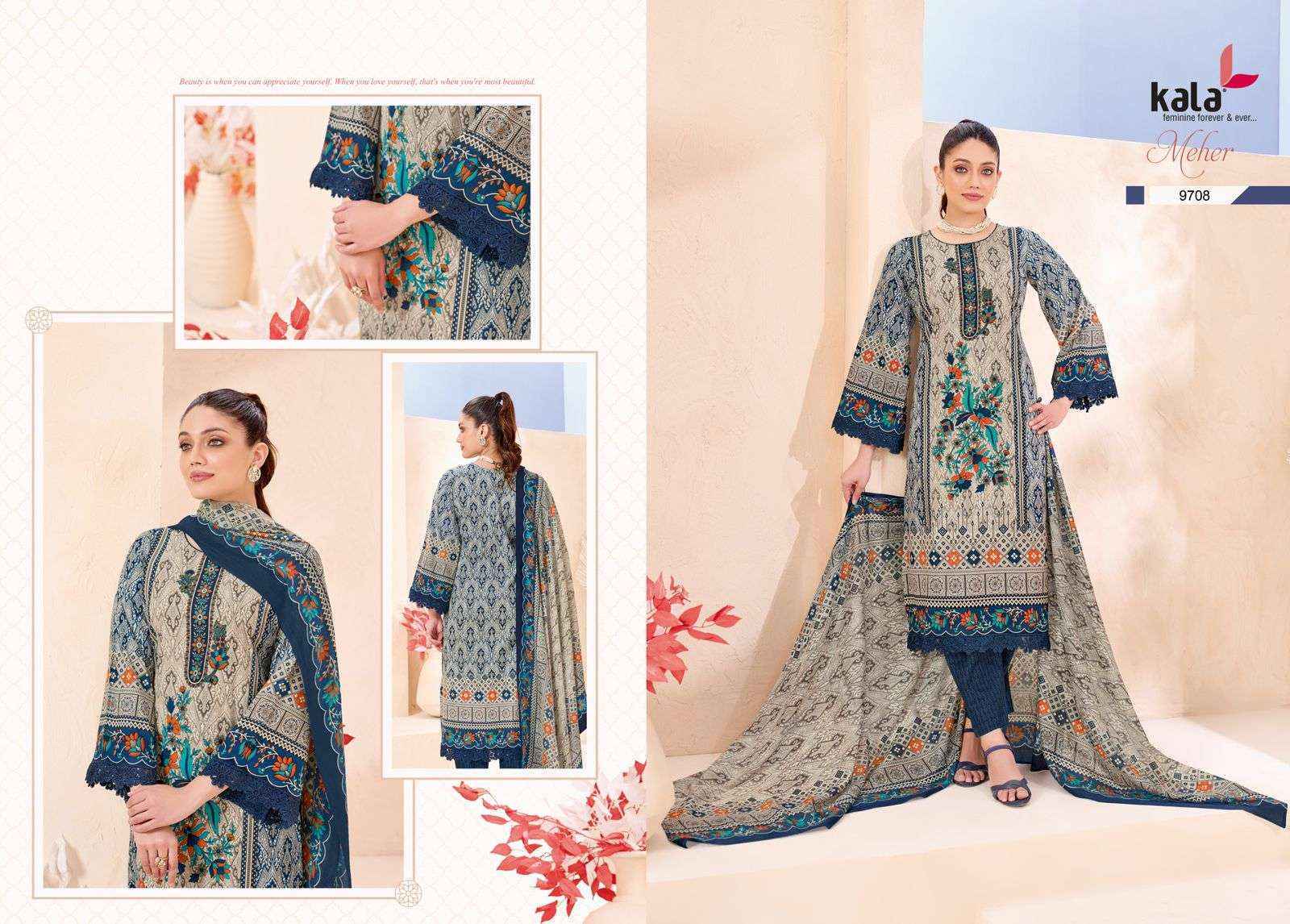 Kala Meher Vol 12 Cotton Dress Material Wholesale Rate ( 12 Pcs Catalog )