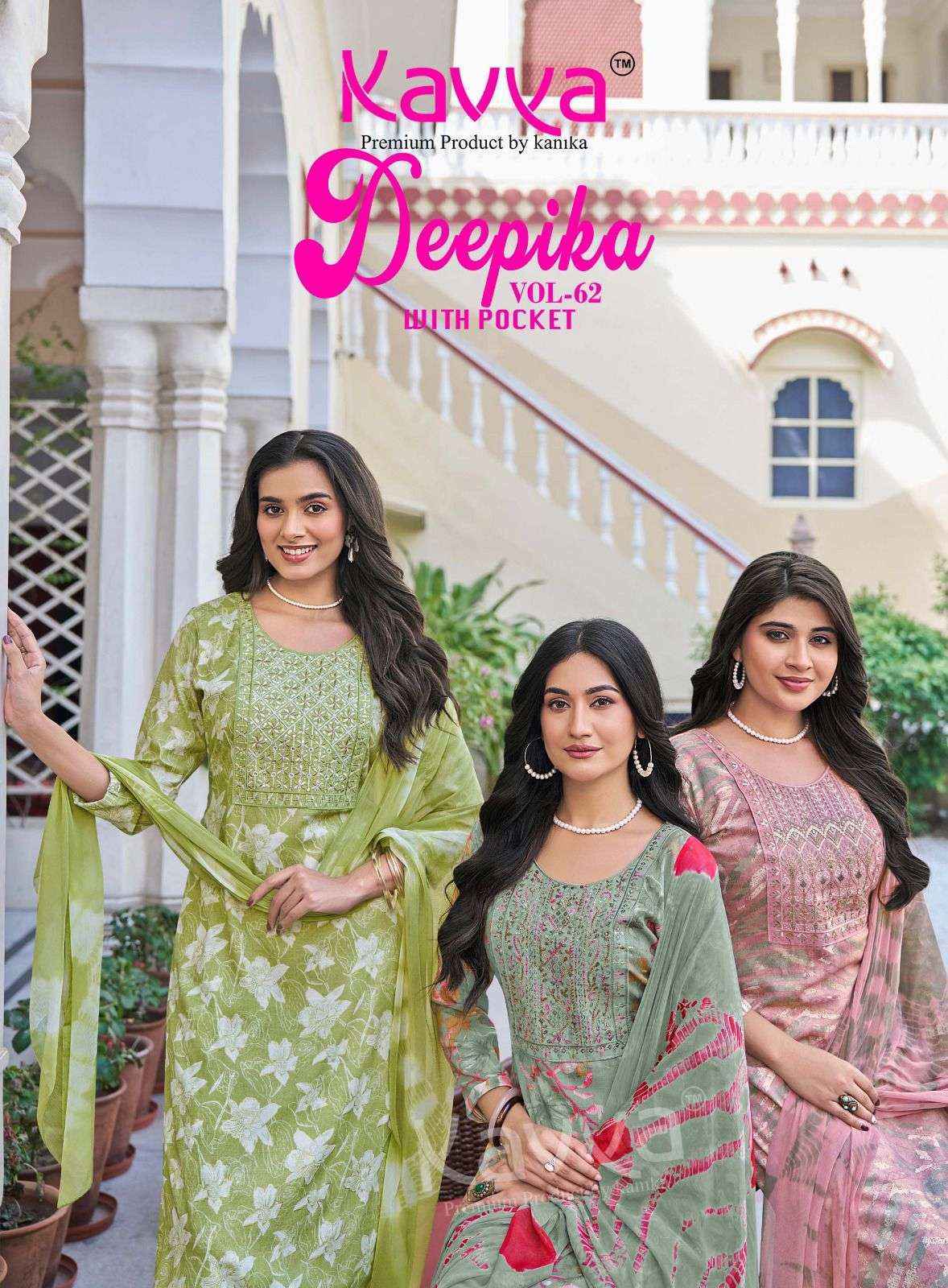 Kavya Deepika Vol 62 Capsule Readymade Suits Wholesale 10 pcs Catalogue