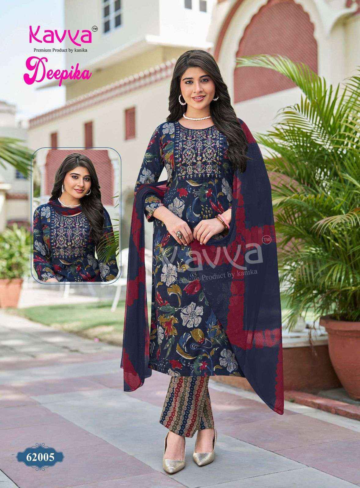 Kavya Deepika Vol 62 Capsule Readymade Suits Wholesale 10 pcs Catalogue