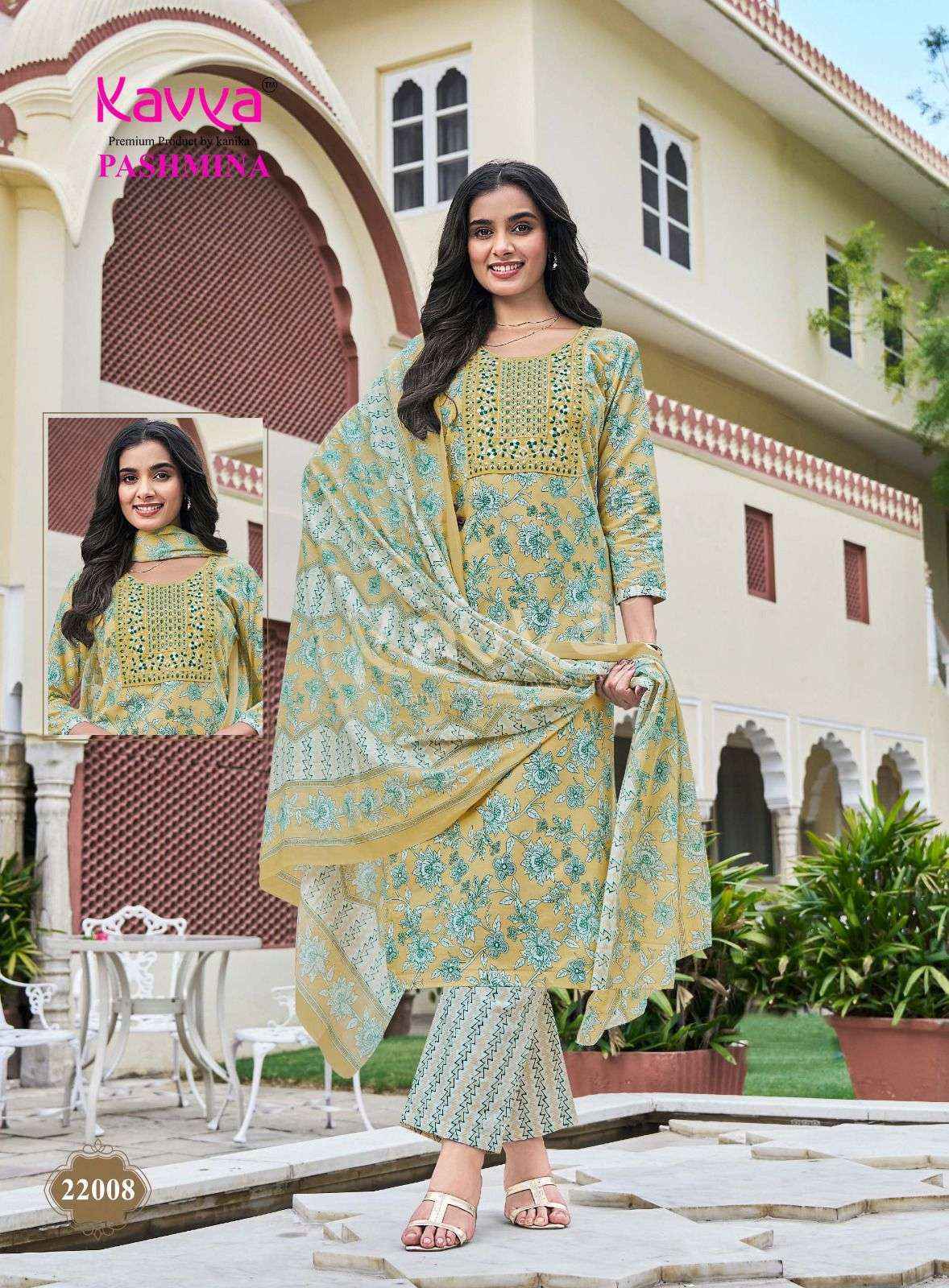 Kavya Pashmina Vol 22 Malasian Wholesale Readymade Suits 10 pcs Catalogue