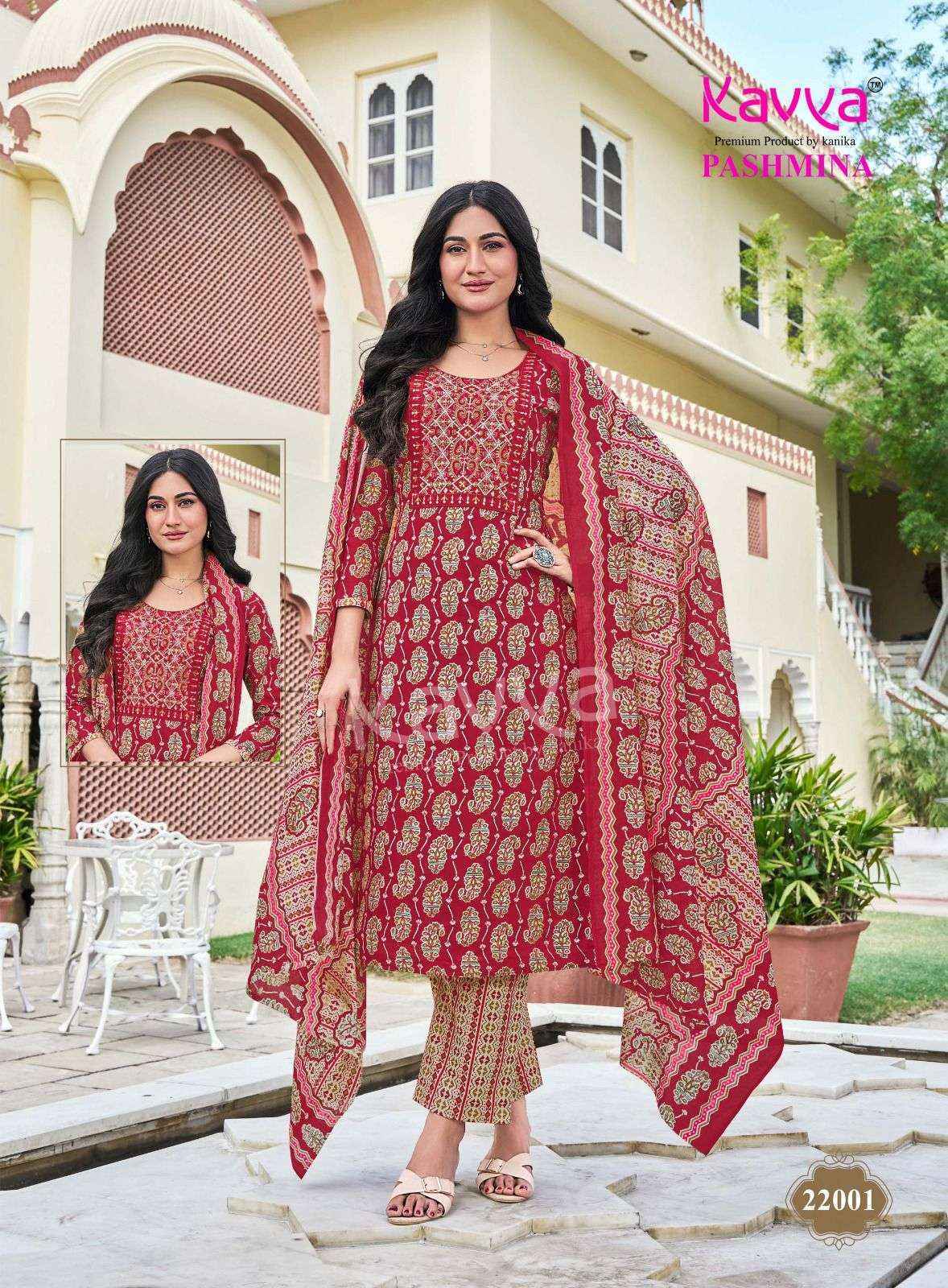 Kavya Pashmina Vol 22 Malasian Wholesale Readymade Suits 10 pcs Catalogue