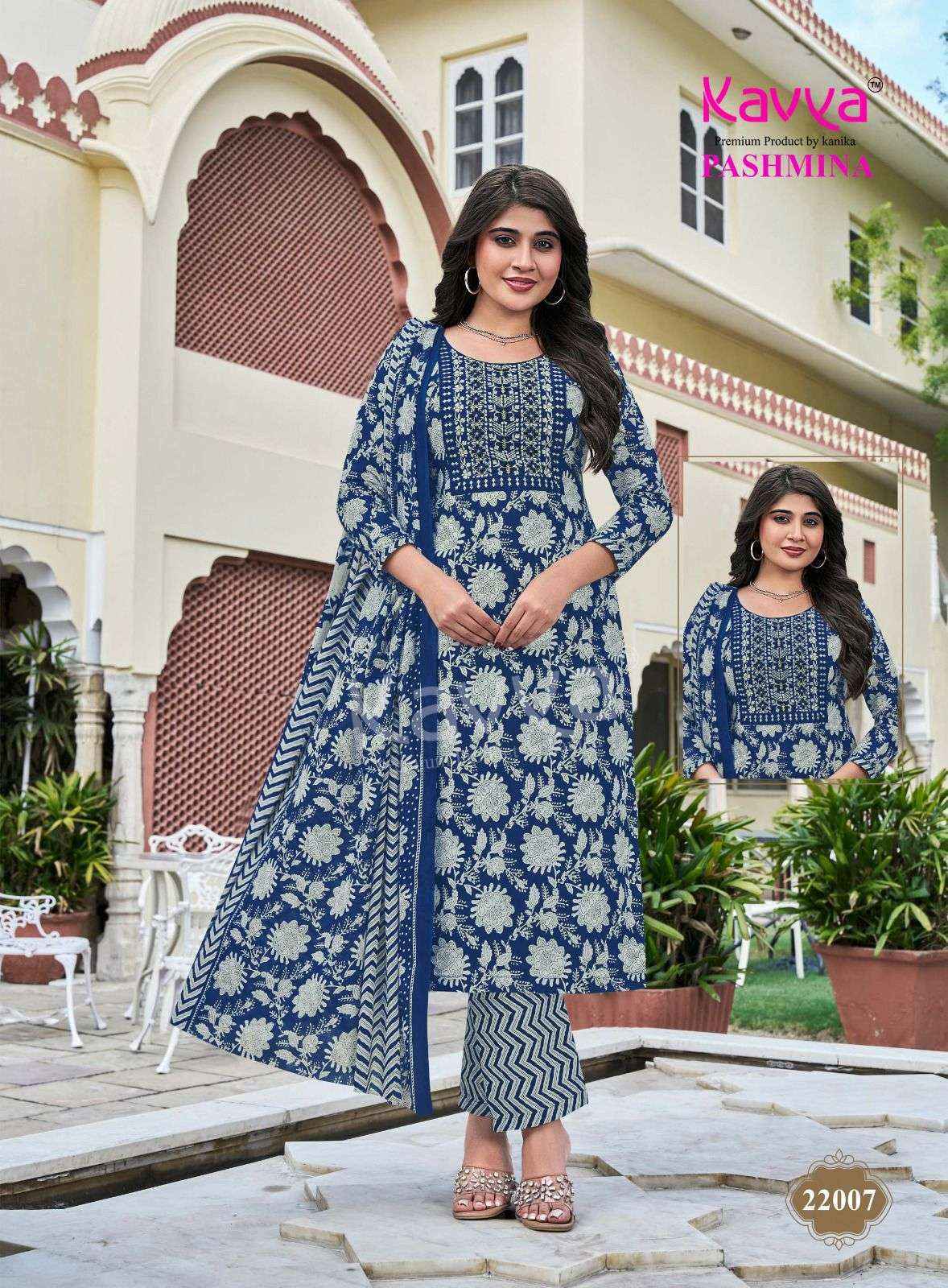 Kavya Pashmina Vol 22 Malasian Wholesale Readymade Suits 10 pcs Catalogue