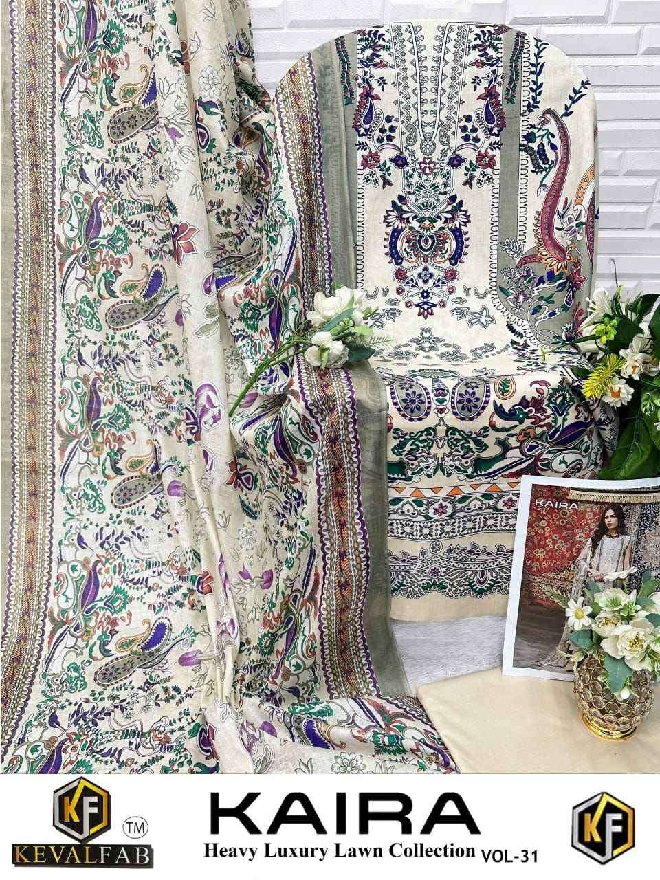 Keval Fab Kaira Vol 31 Lawn Cotton Dress Material Collection ( 6 Pcs Catalog )