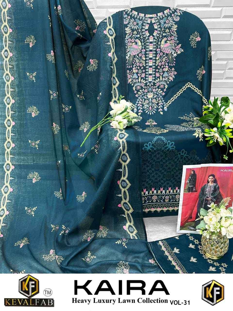 Keval Fab Kaira Vol 31 Lawn Cotton Dress Material Collection ( 6 Pcs Catalog )