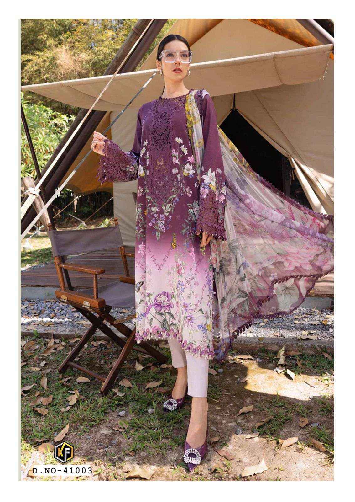 Keval Fab Maria B Vol 41 Cotton Dress Material Wholesale Price ( 6 pcs Catalogue )
