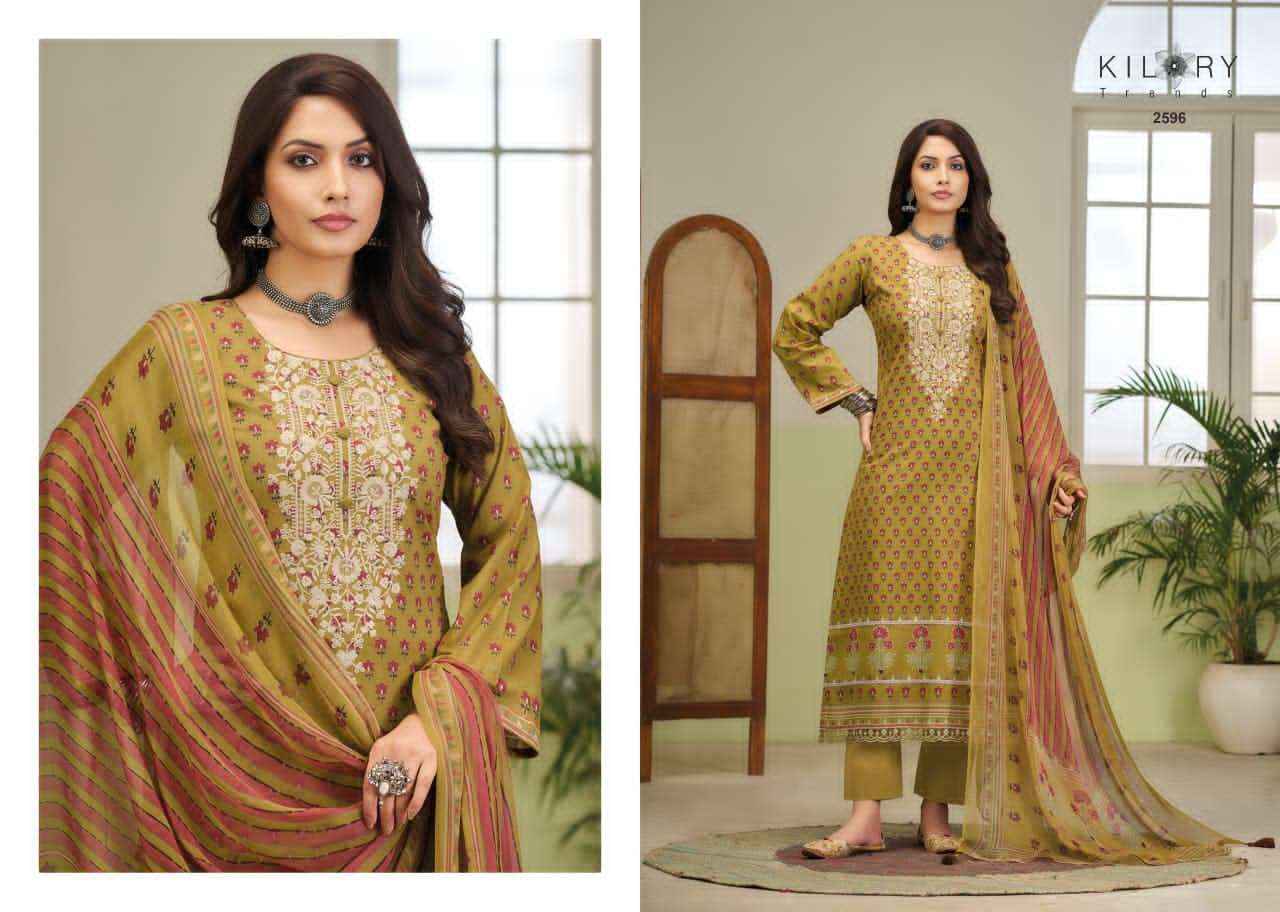 Kilory Rangmanch Pure Lawn Cotton Ladies Dress Material Wholesale Collection ( 6 Pcs Catalog )