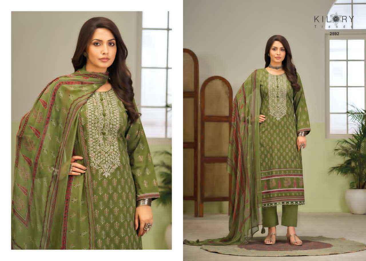 Kilory Rangmanch Pure Lawn Cotton Ladies Dress Material Wholesale Collection ( 6 Pcs Catalog )