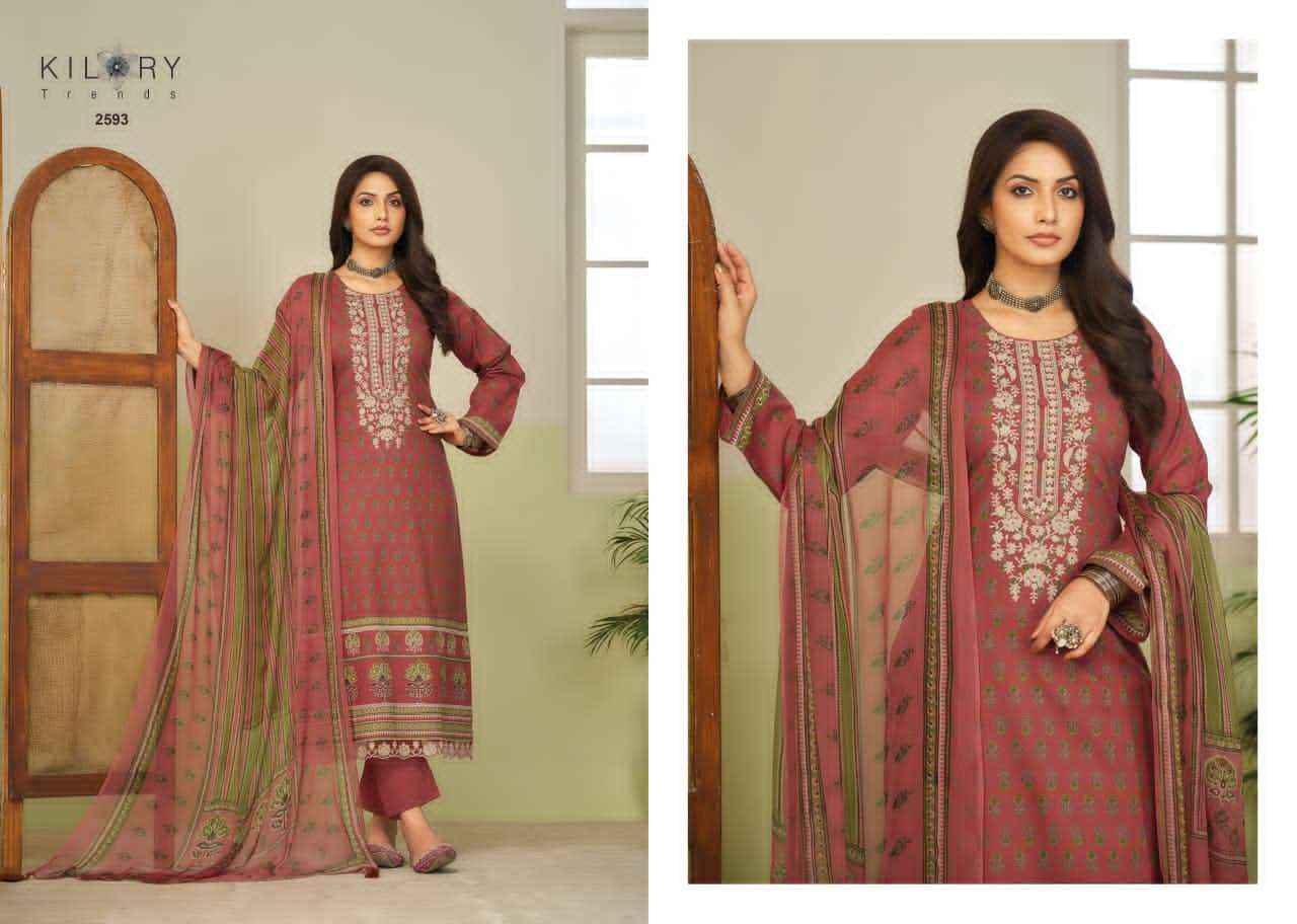 Kilory Rangmanch Pure Lawn Cotton Ladies Dress Material Wholesale Collection ( 6 Pcs Catalog )